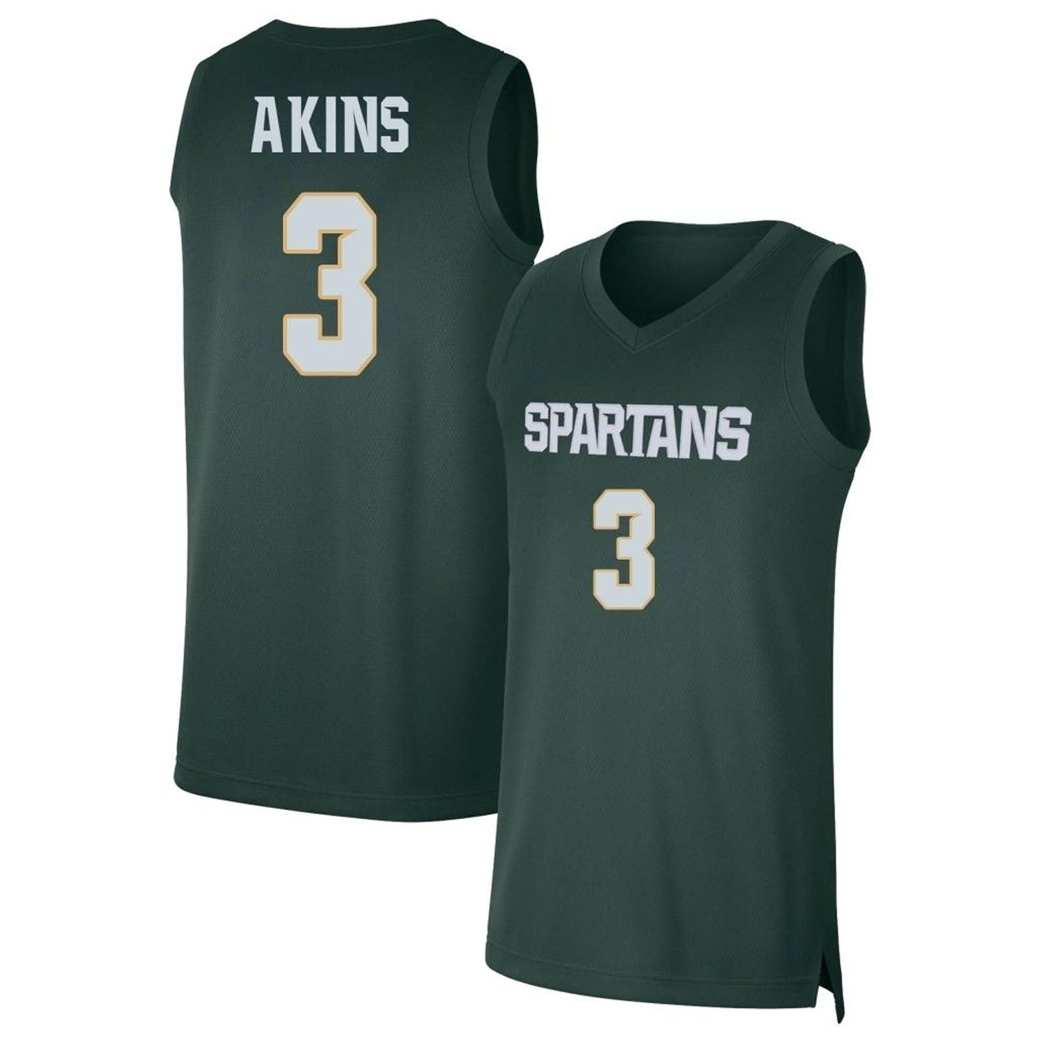Jaden Akins Michigan State Spartans 3 Jersey