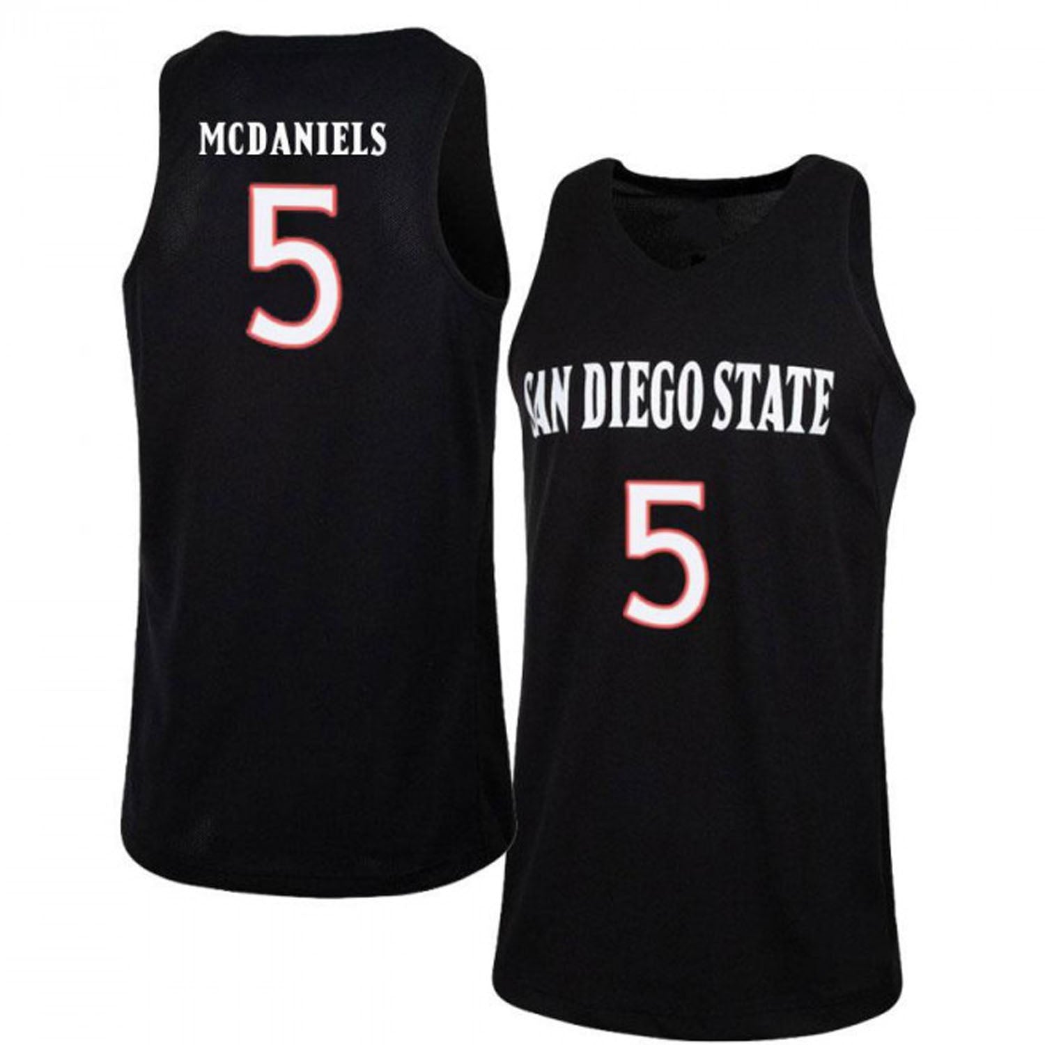 Jalen McDaniels San Diego State Aztecs 5 Jersey