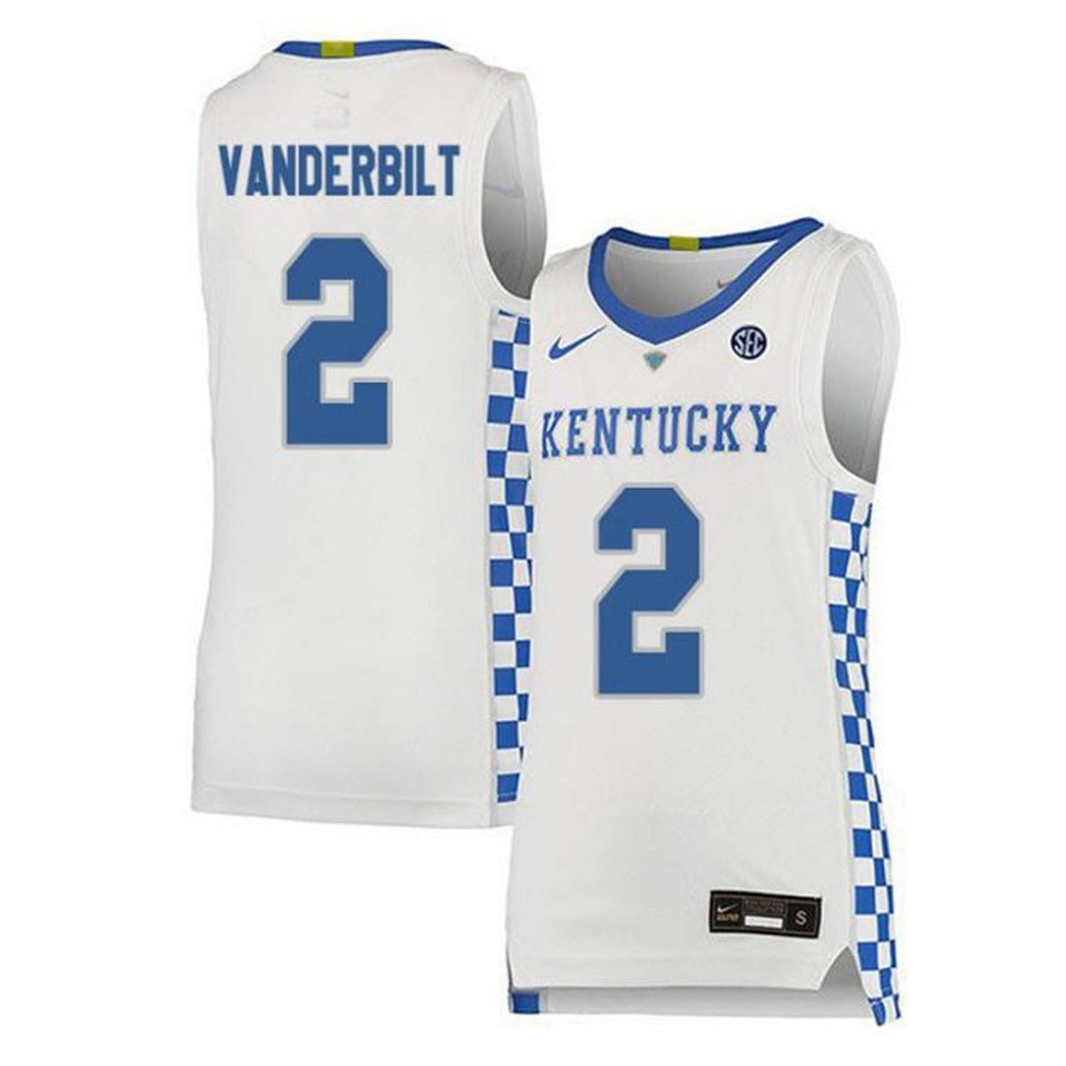 Jarred Vanderbilt Kentucky Wildcats 2 Jersey