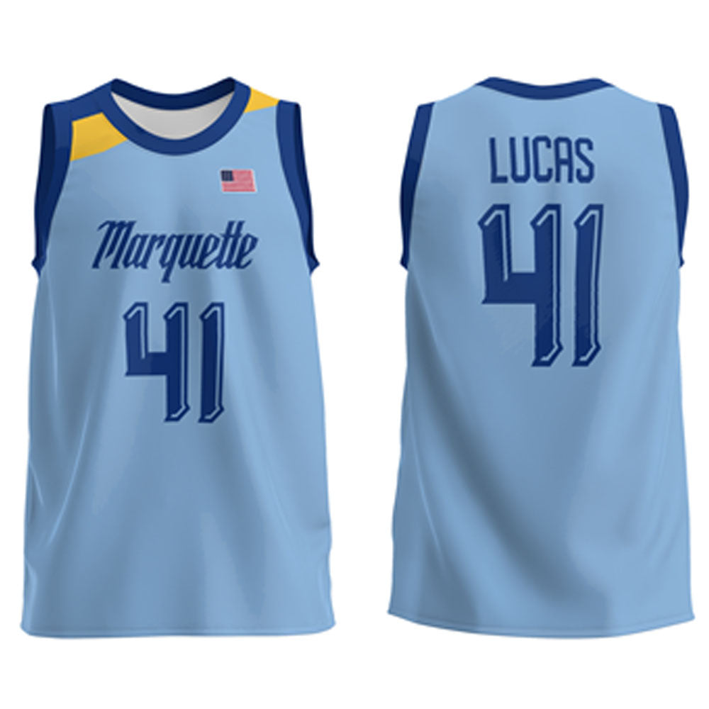 Jonah Lucas Marquette Golden Eagles 41 Jersey