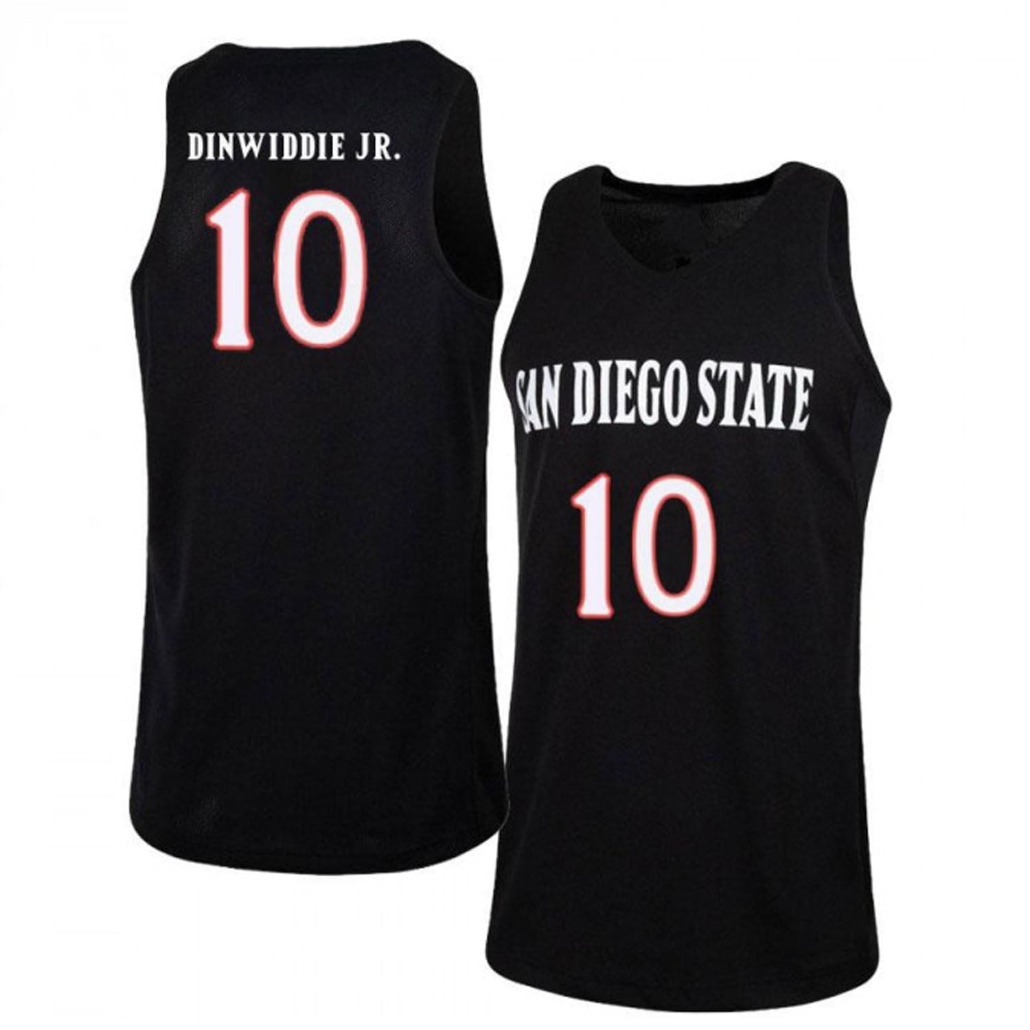 Keith Dinwiddie Jr San Diego State Aztecs 10 Jersey