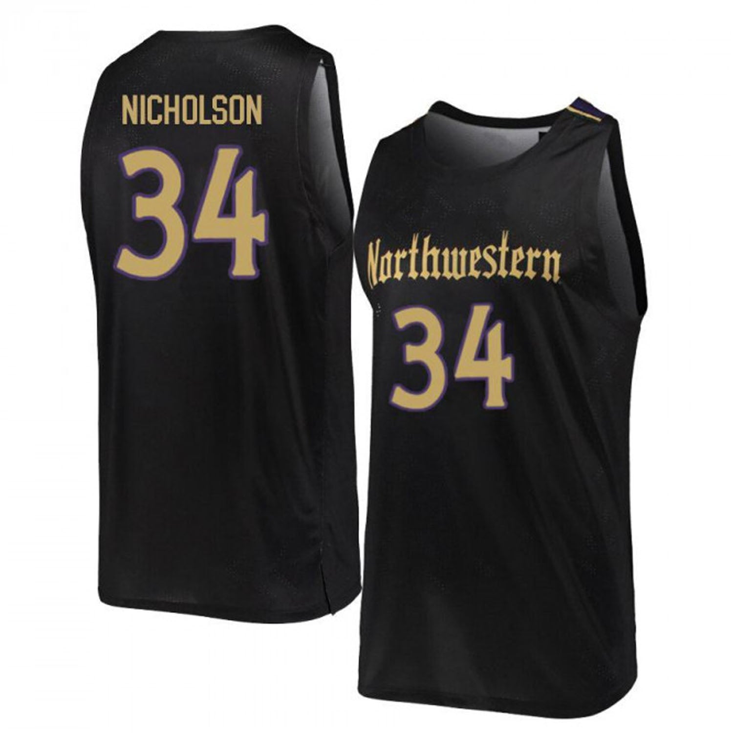 Matthew Nicholson Northwestern Wildcats 34 Jersey