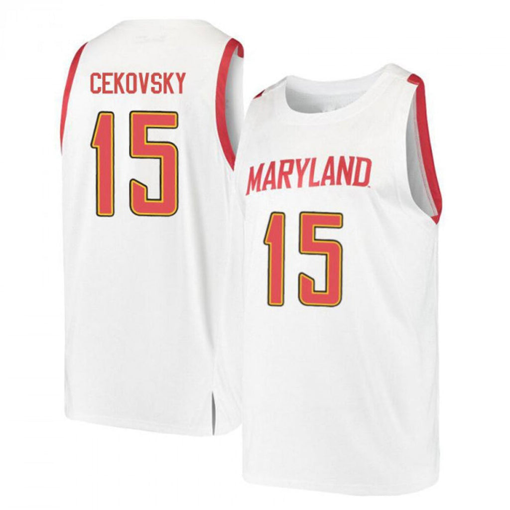 Michal Cekovsky Maryland Terrapins 15 Jersey
