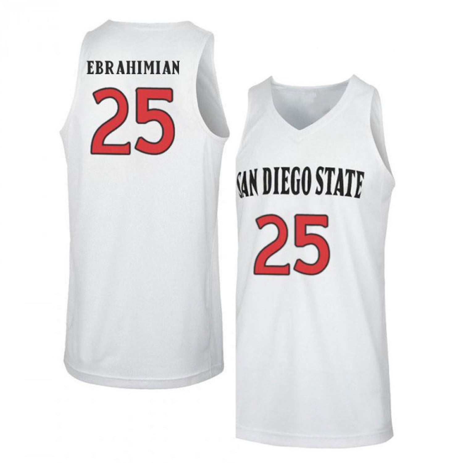 Narbeh Ebrahimian San Diego State Aztecs 25 Jersey