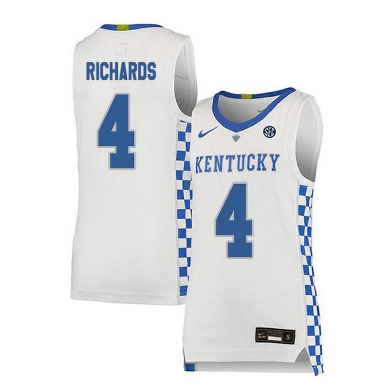 Nick Richards Kentucky Wildcats 4 Jersey
