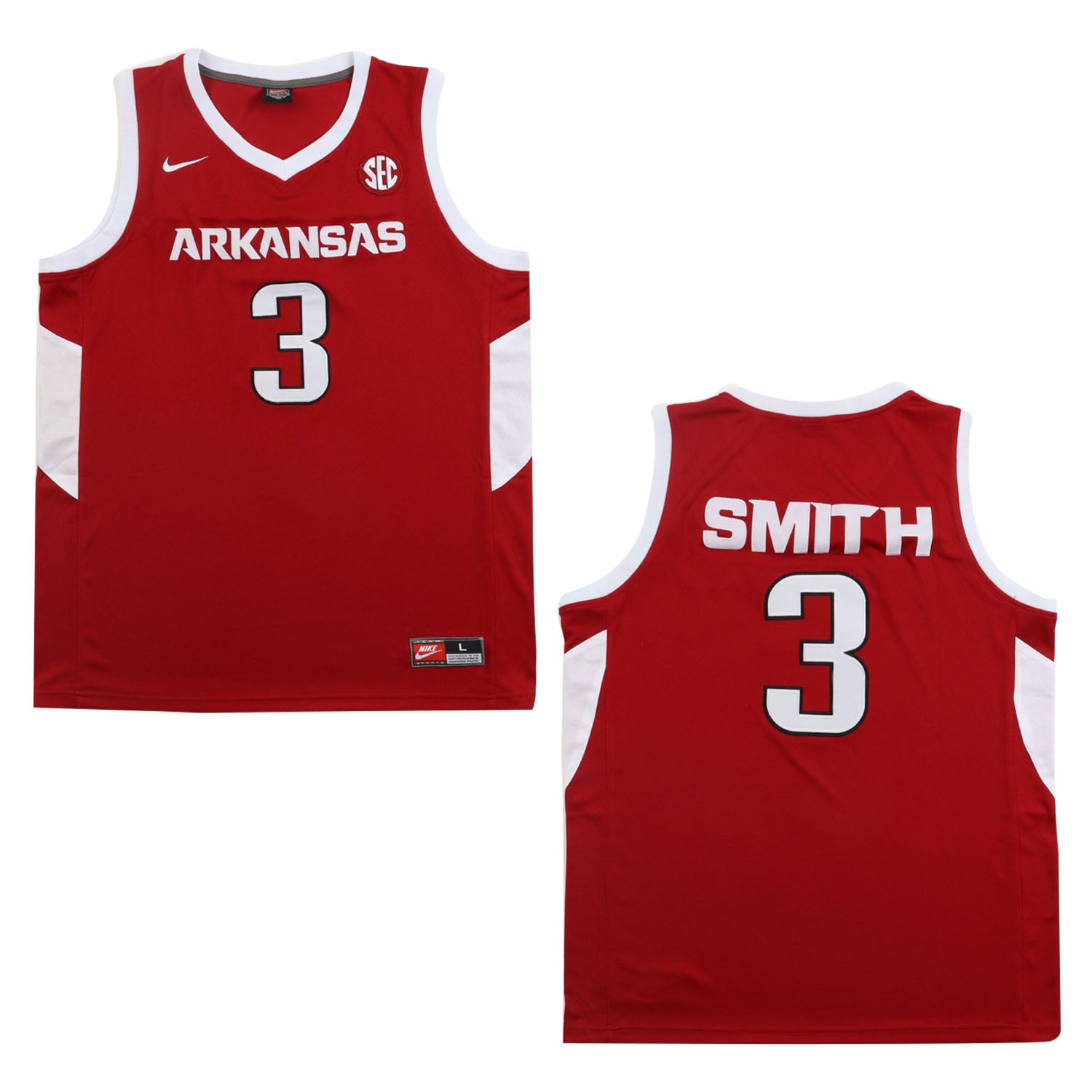 Nick Smith Arkansas Razorbacks 3 Jersey