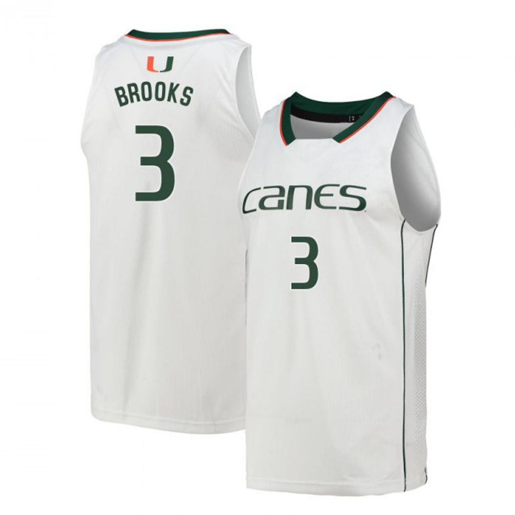 Nysier Brooks Miami Hurricanes 3 Jersey