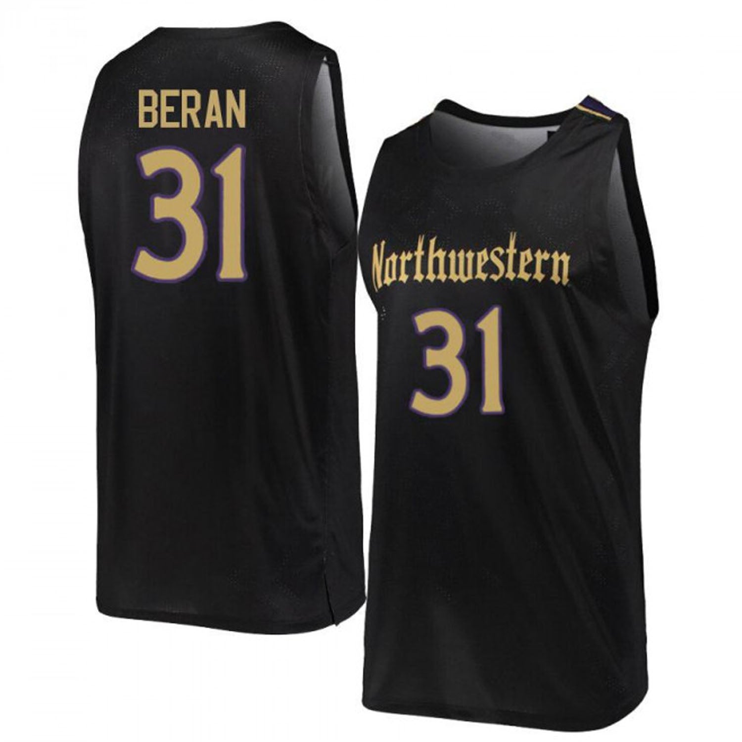 Robbie Beran Northwestern Wildcats 31 Jersey