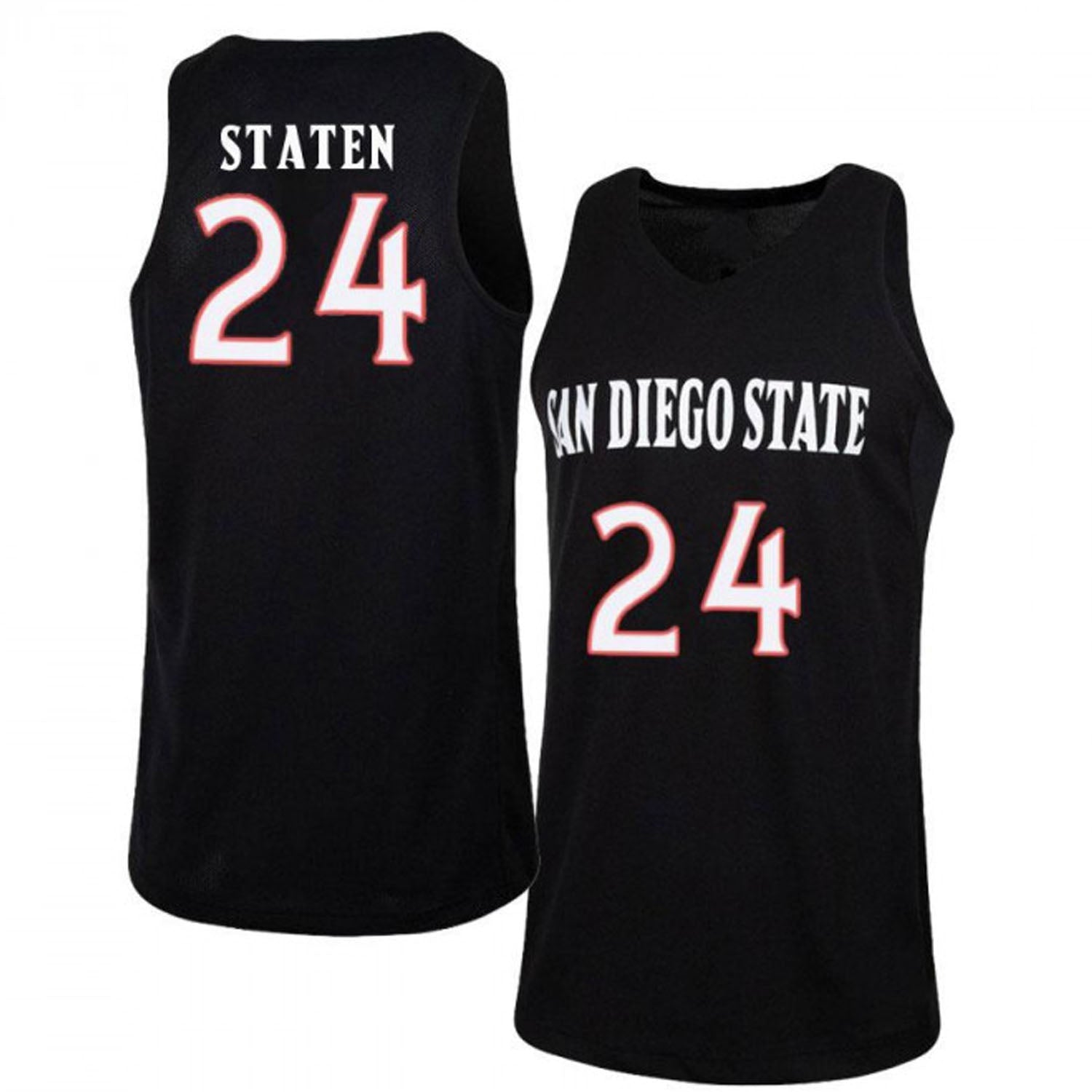 Ryan Staten San Diego State Aztecs 24 Jersey