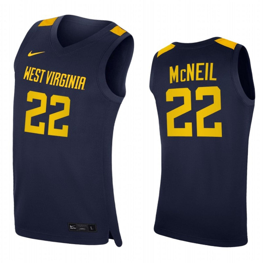 Sean McNeil  West Virginia Mountaineers 22 Jersey