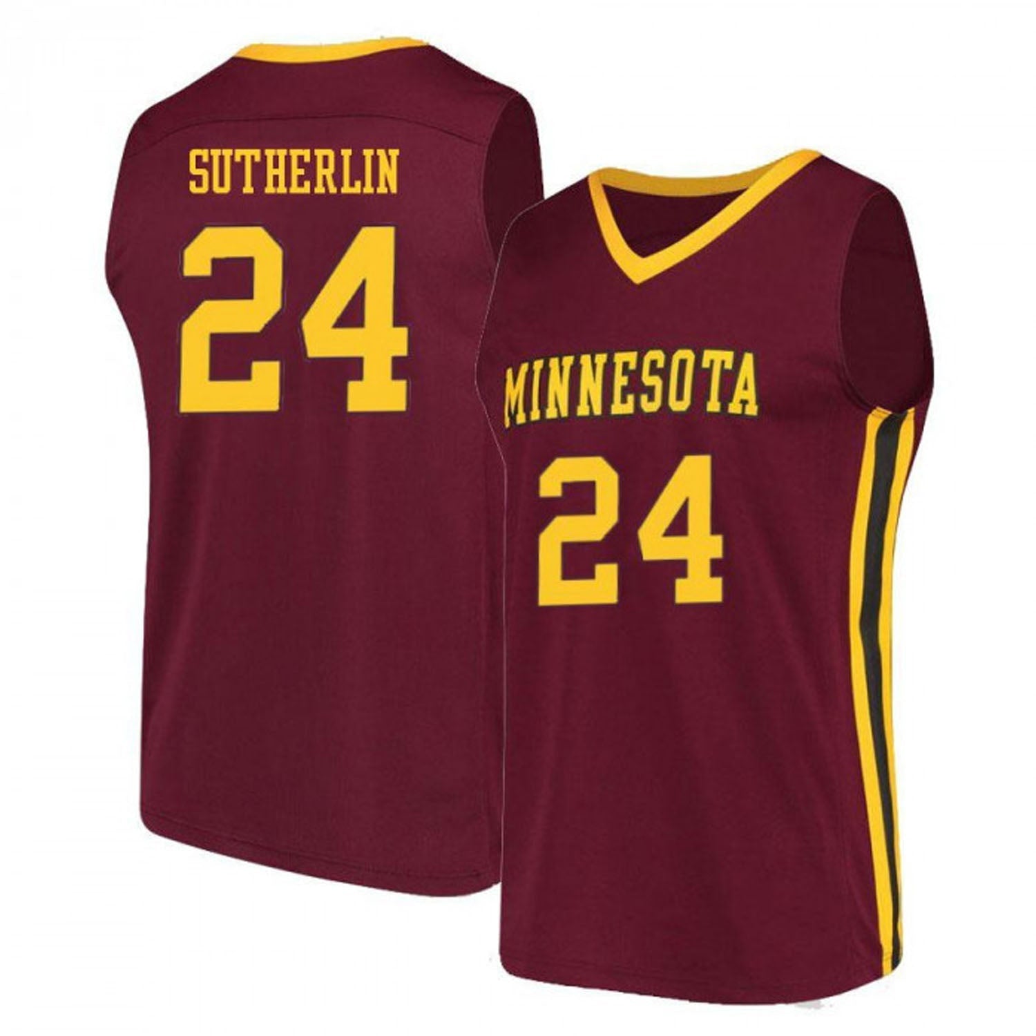 Sean Sutherlin Minnesota Golden Gophers 24 Jersey