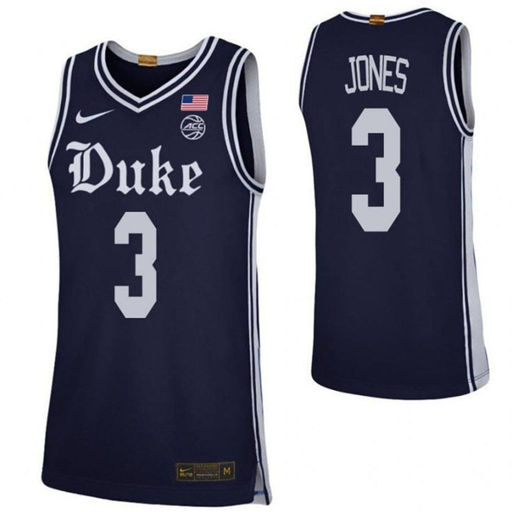 Tre Mann Duke Blue Devils 3 Jersey