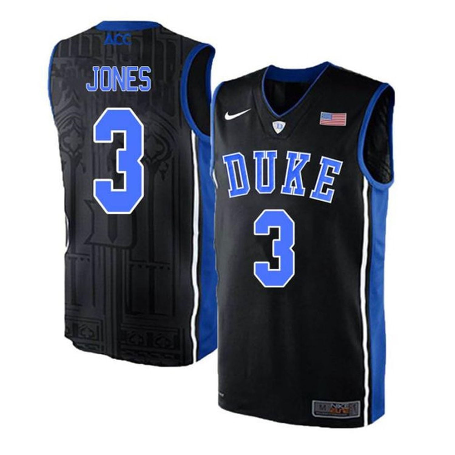Tre Mann Duke Blue Devils 3 Jersey