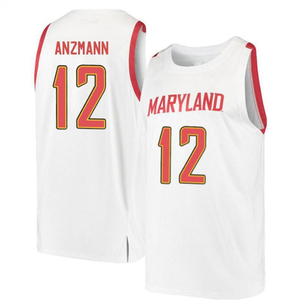 Trevor Anzmann Maryland Terrapins 12 Jersey