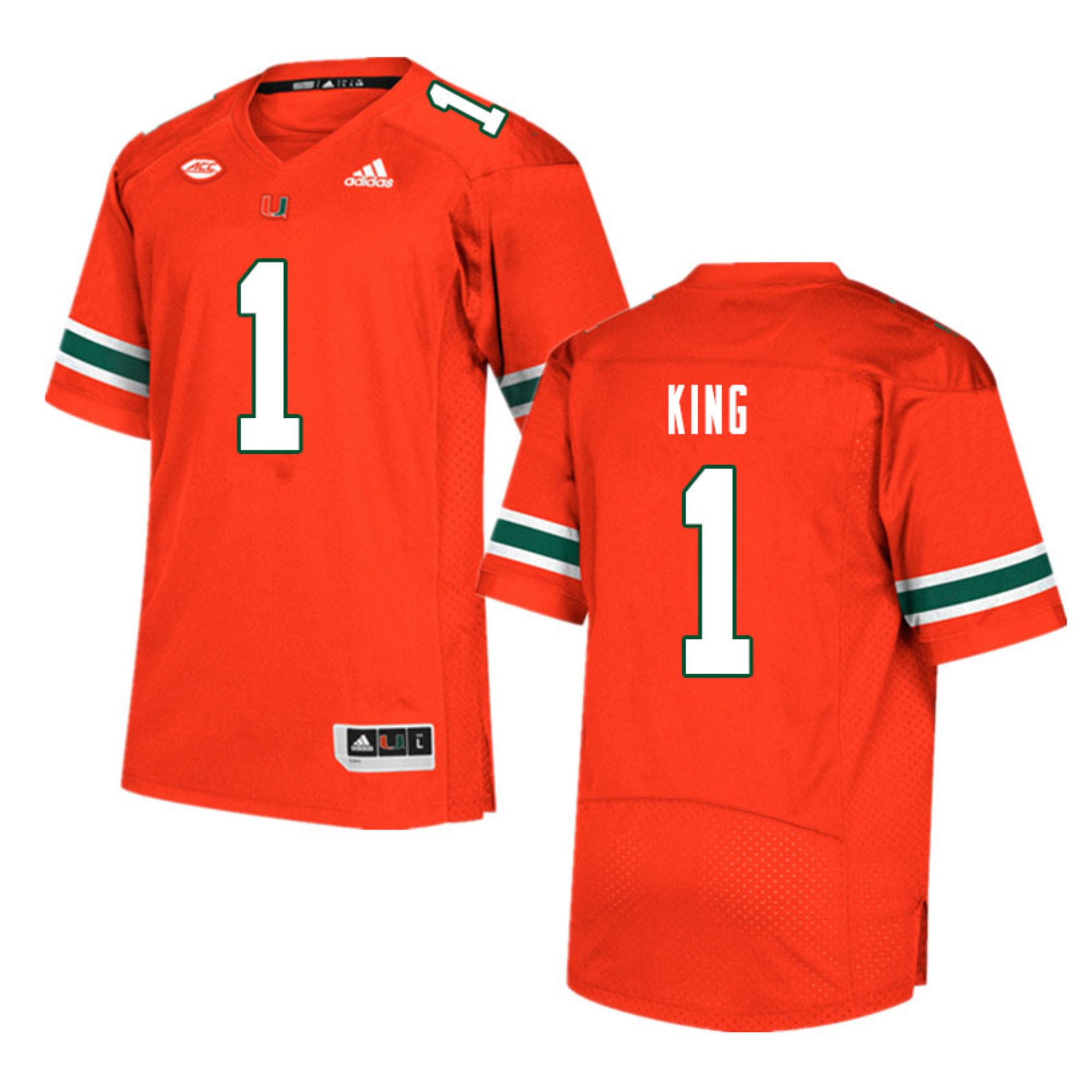 D'eriq King Miami Hurricanes 1 Jersey