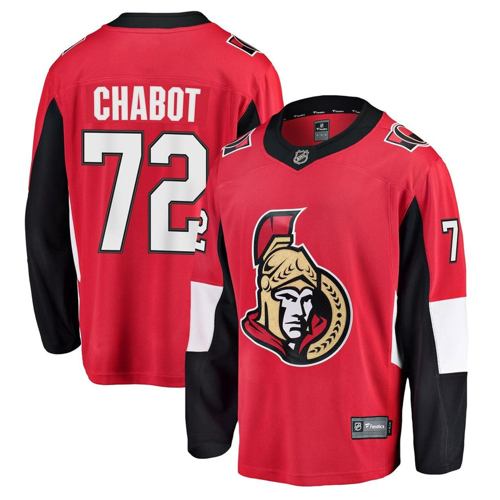 Thomas Chatbot Ottawa Senators 72 Jersey