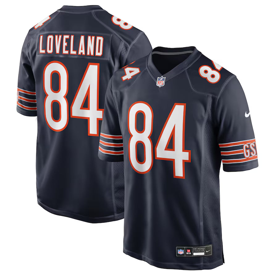 Colston Loveland Chicago Bears 2025  Draft First Round Pick Game Jersey - Navy