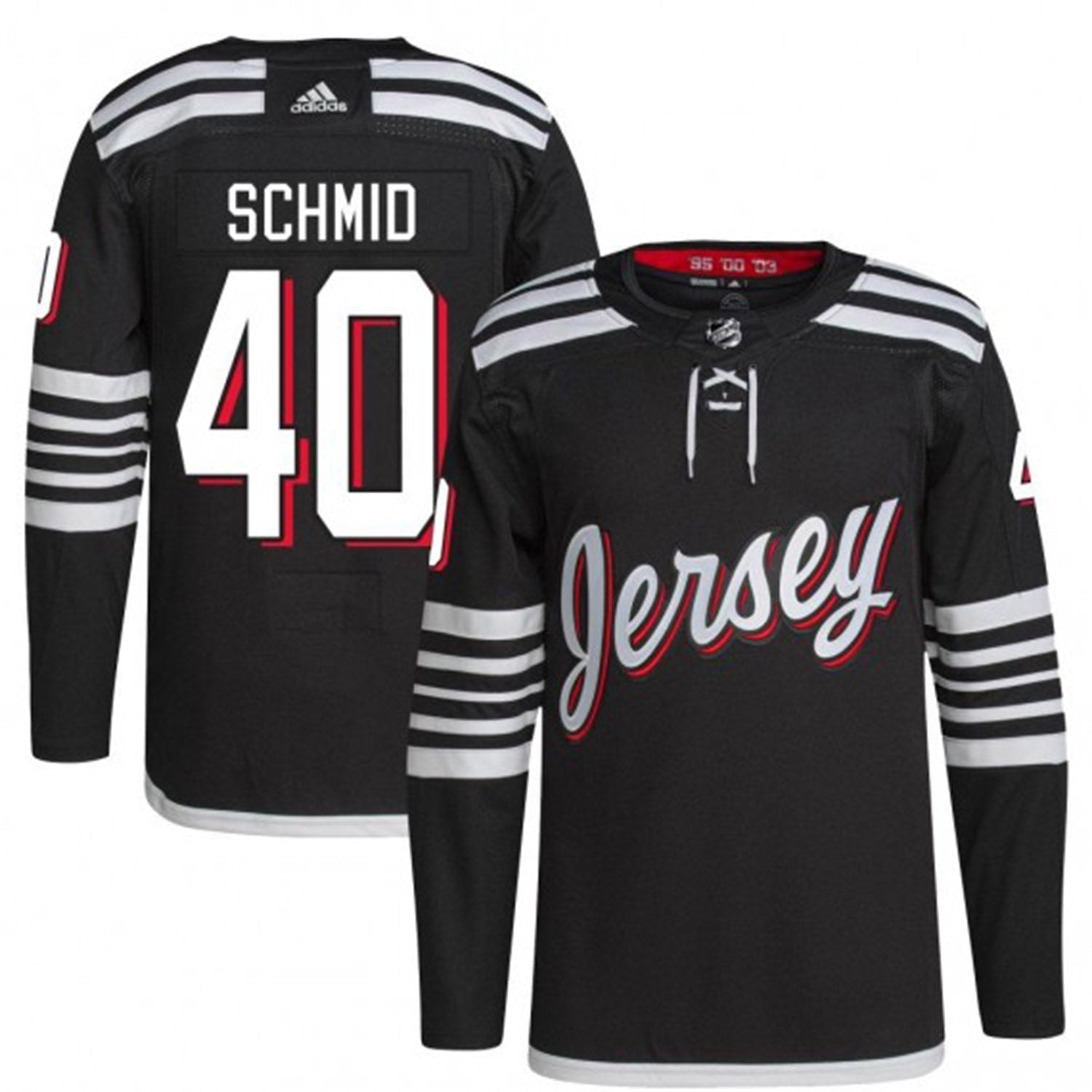 Akira Schmid New Jersey Devils 40 Jersey