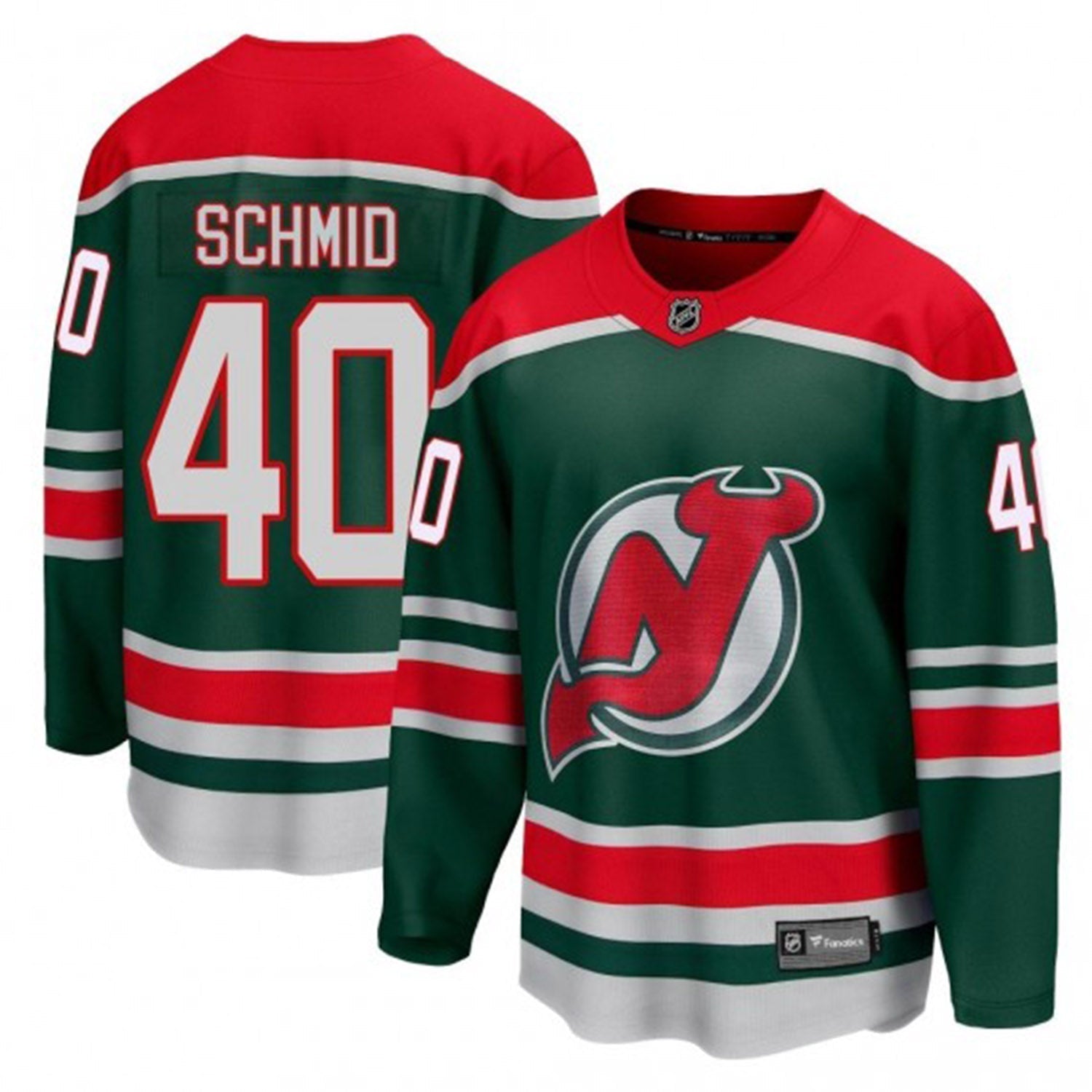 Akira Schmid New Jersey Devils 40 Jersey
