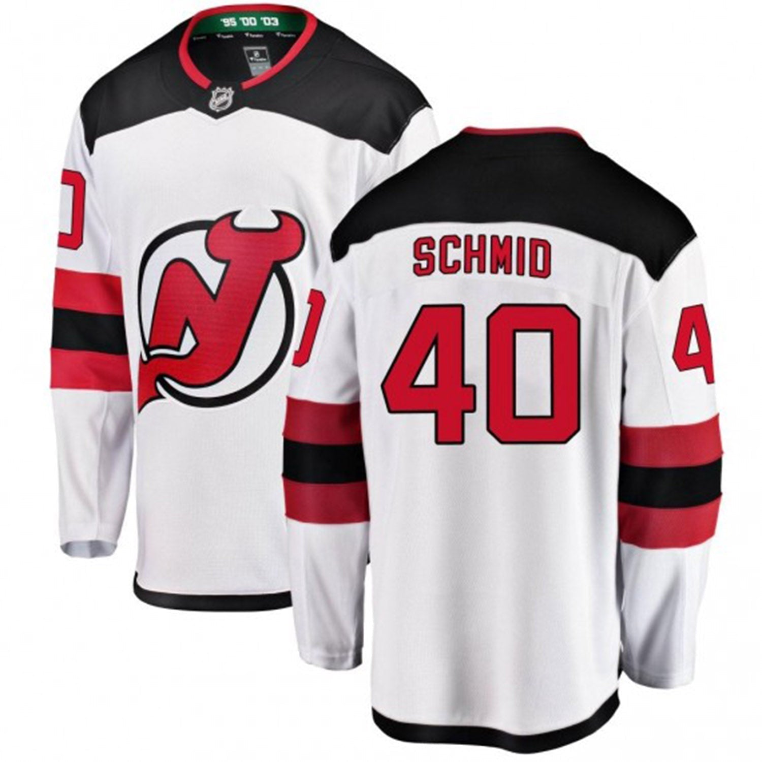 Akira Schmid New Jersey Devils 40 Jersey