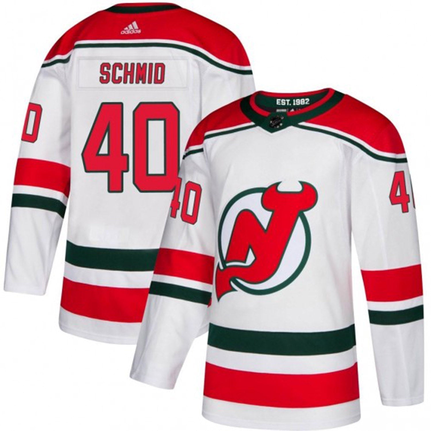 Akira Schmid New Jersey Devils 40 Jersey