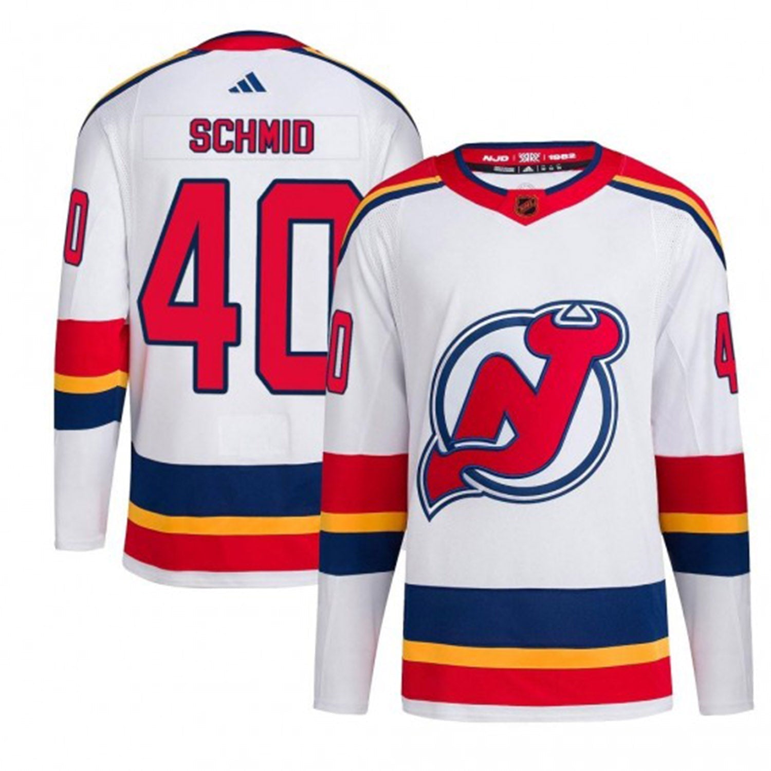 Akira Schmid New Jersey Devils 40 Jersey