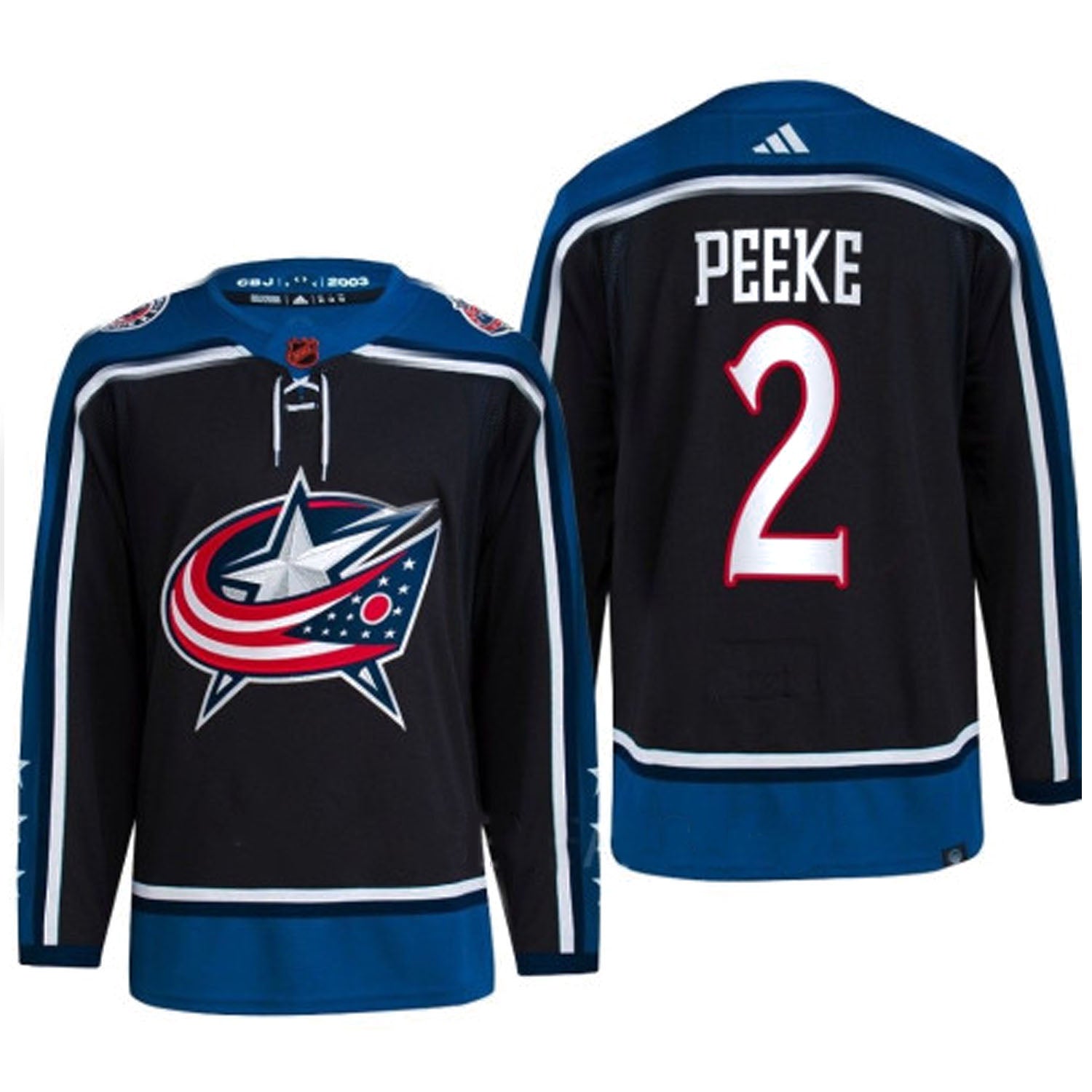 Andrew Peeke Columbus Blue Jackets 2 Jersey