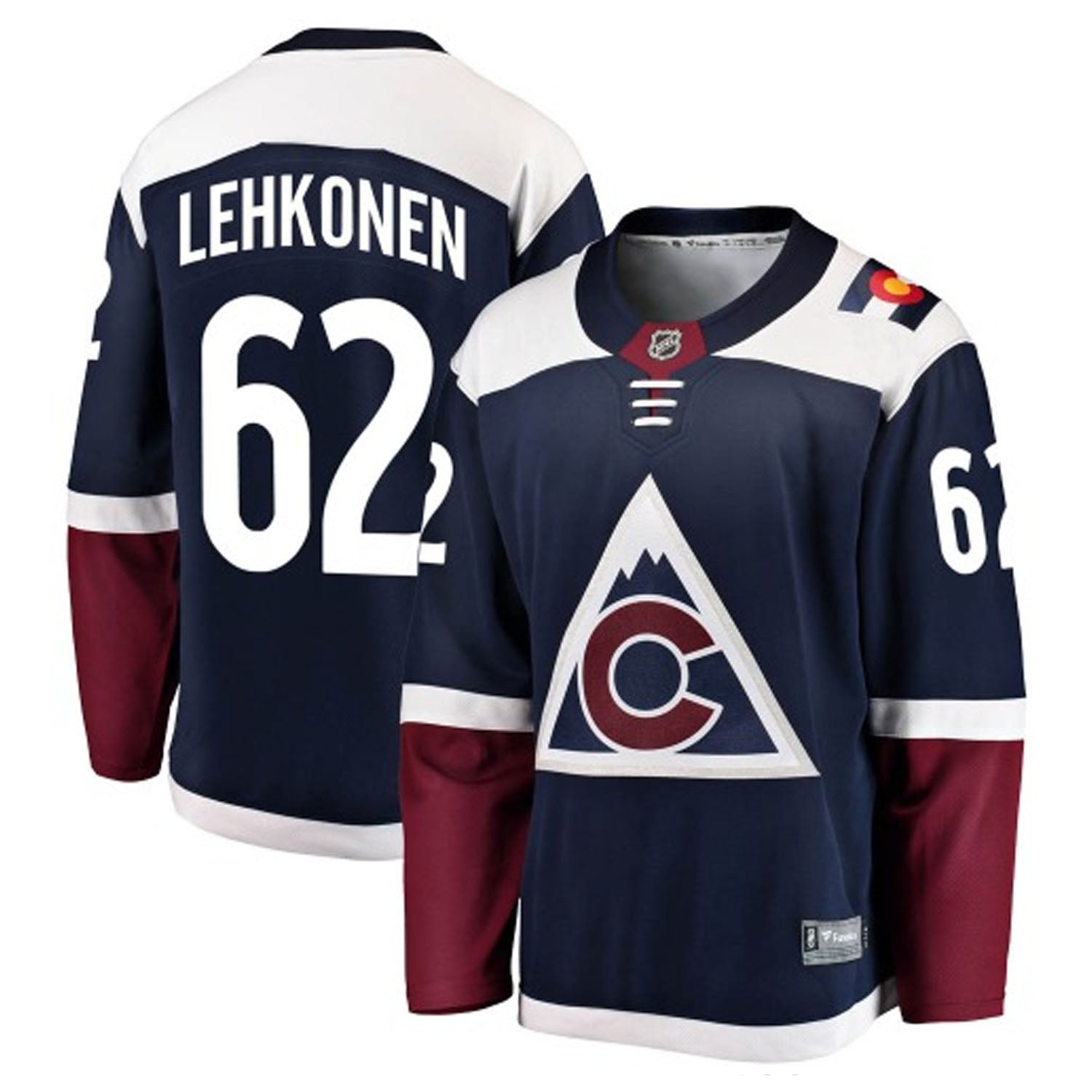 Artturi Lehkonen Colorado Avalanche 62 Jersey