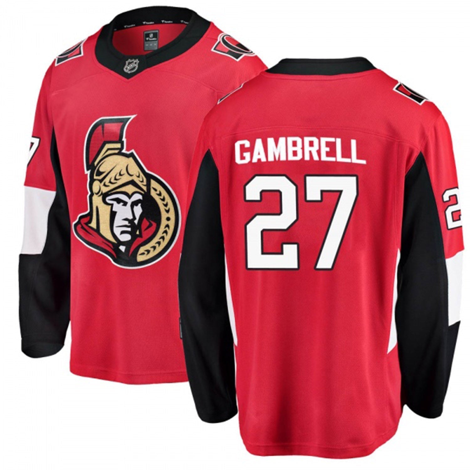 Dylan Gambrell Ottawa Senators 27 Jersey