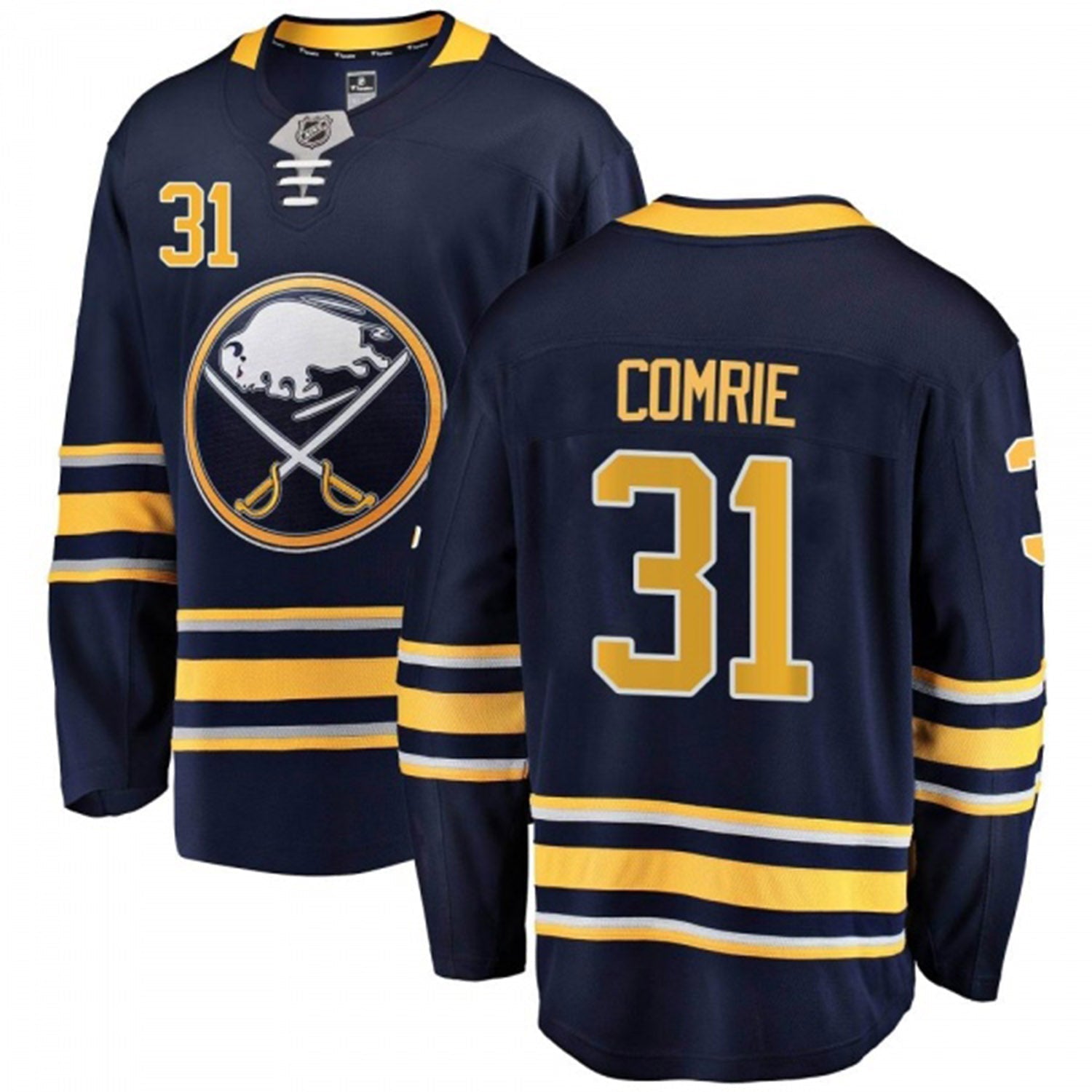 Eric Comrie Buffalo Sabres 31 Jersey