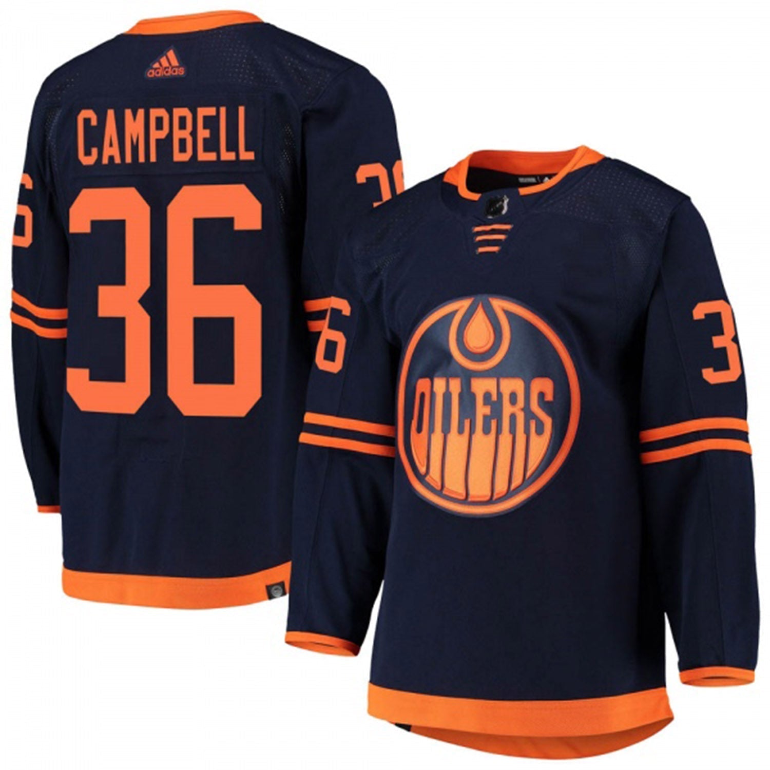 Jack Campbell Edmonton Oilers 36 Jersey