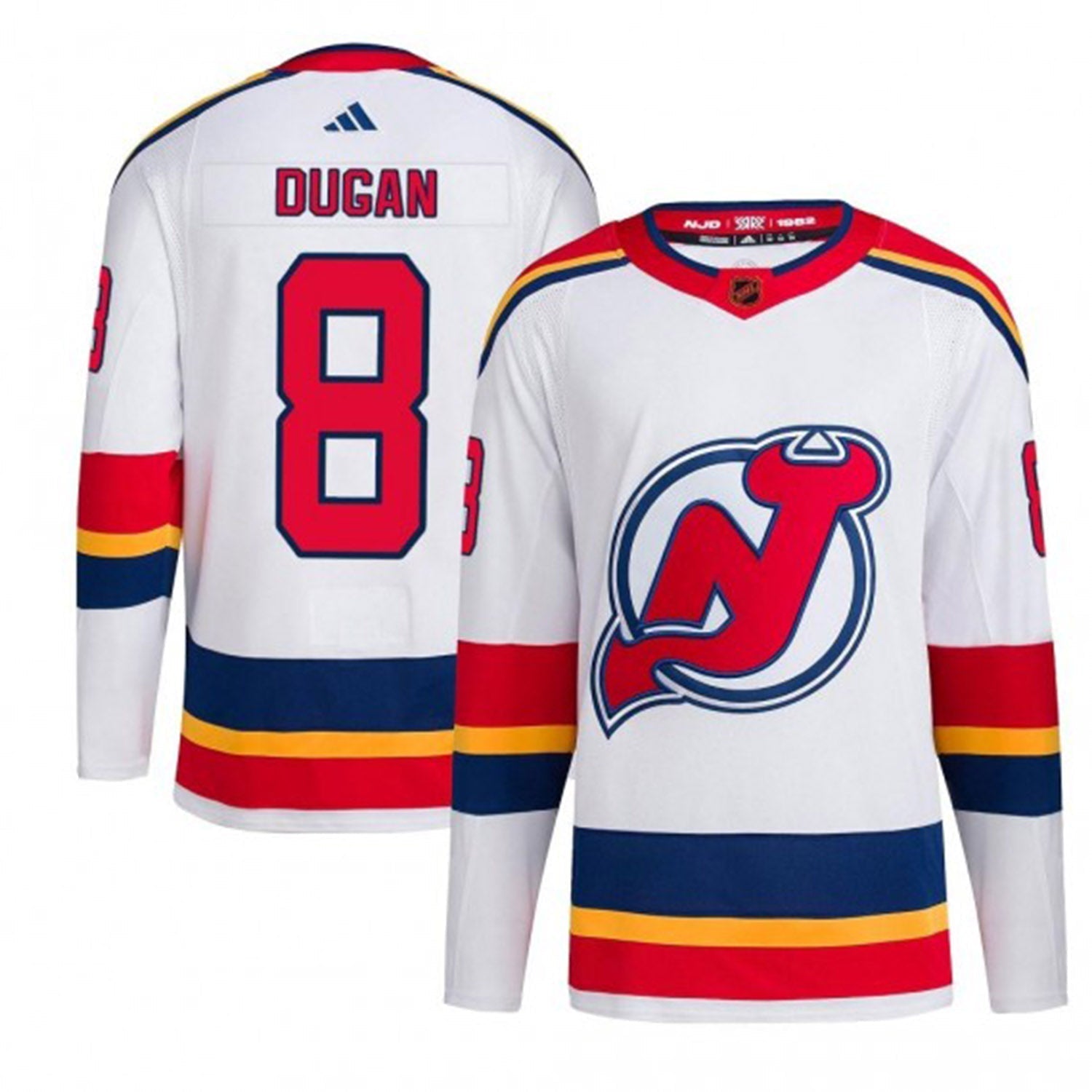 Jack Dugan New Jersey Devils 8 Jersey