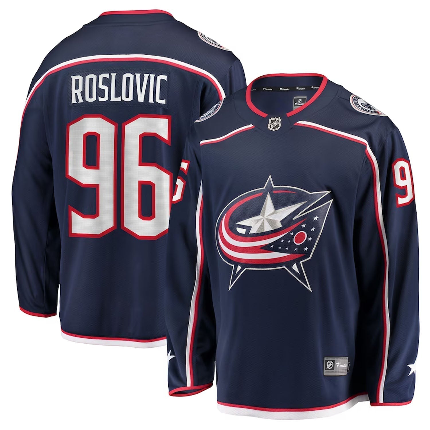 Jack Roslovic Columbus Blue Jackets 96 Jersey