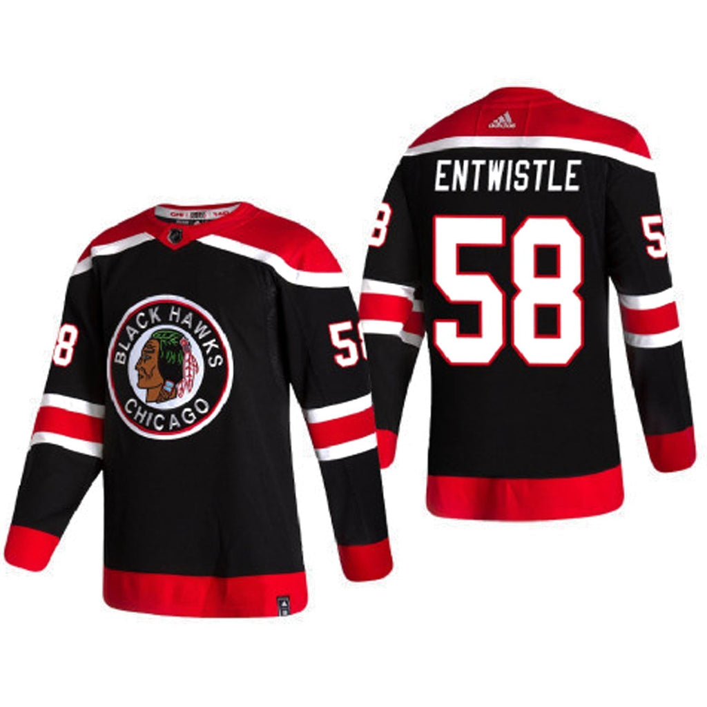 MacKenzie Entwistle Chicago Blackhawks 58 Jersey