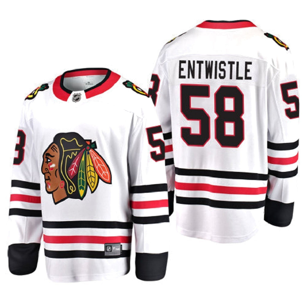 MacKenzie Entwistle Chicago Blackhawks 58 Jersey