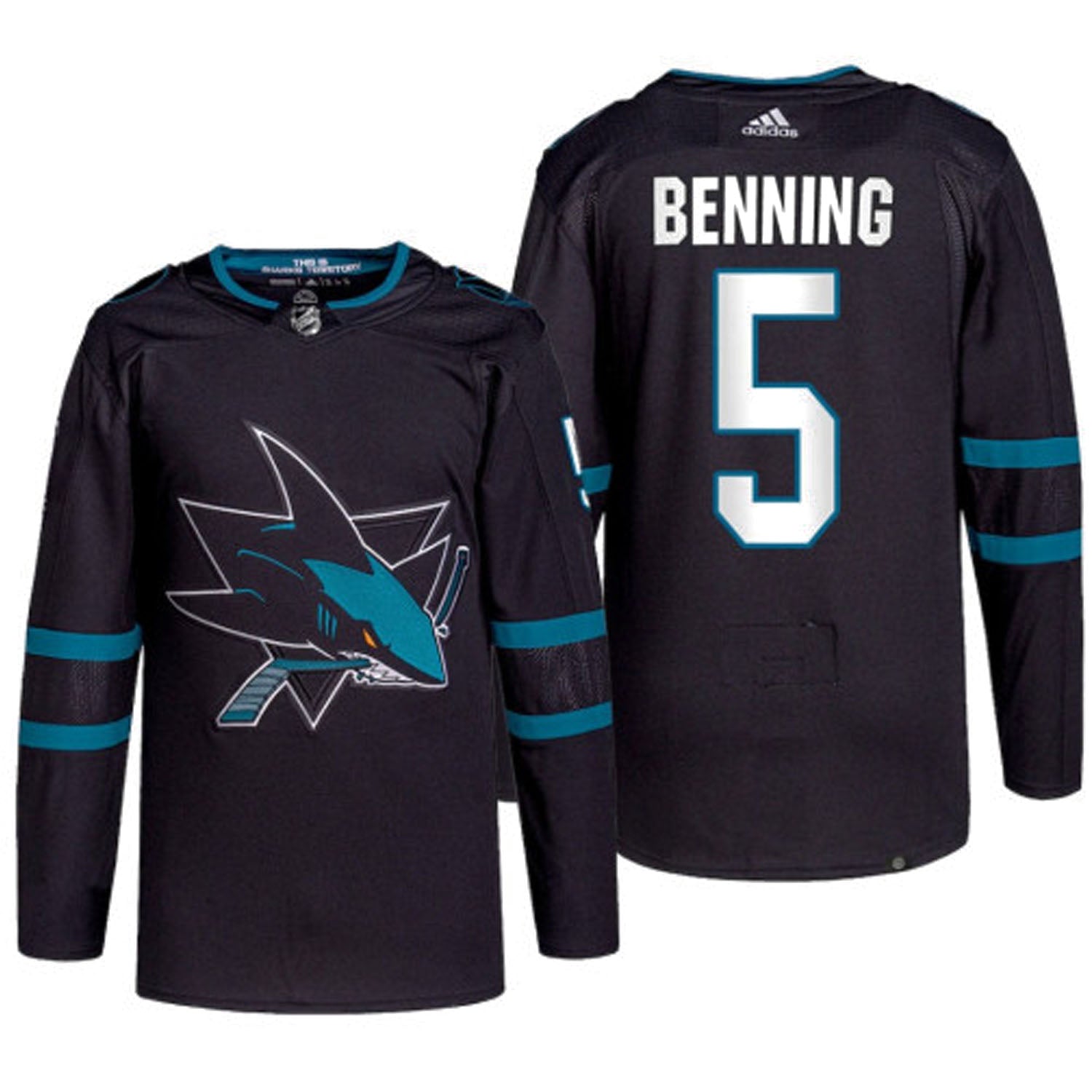Matt Benning San Jose Sharks 5 Jersey