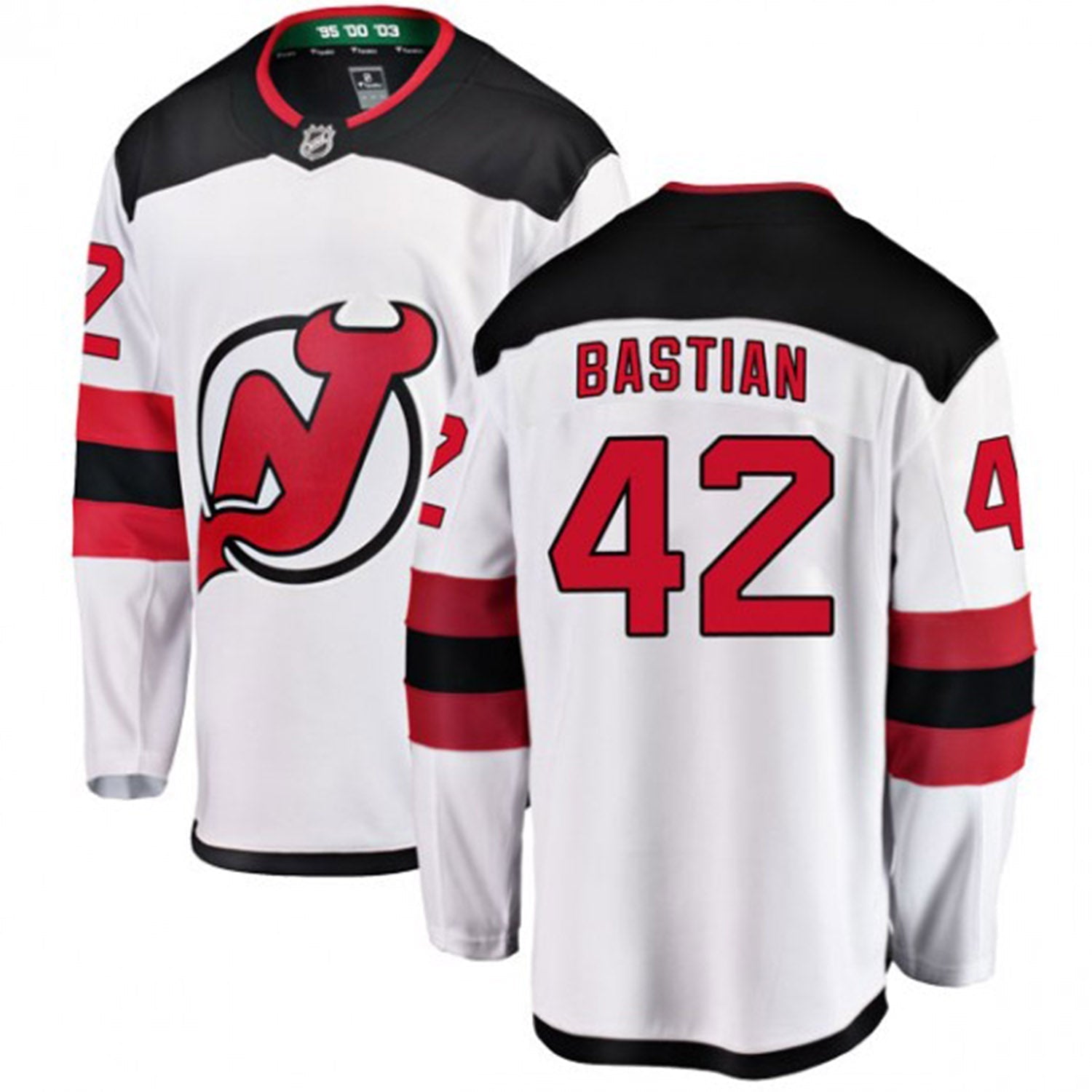 Nathan Bastian New Jersey Devils 42 Jersey