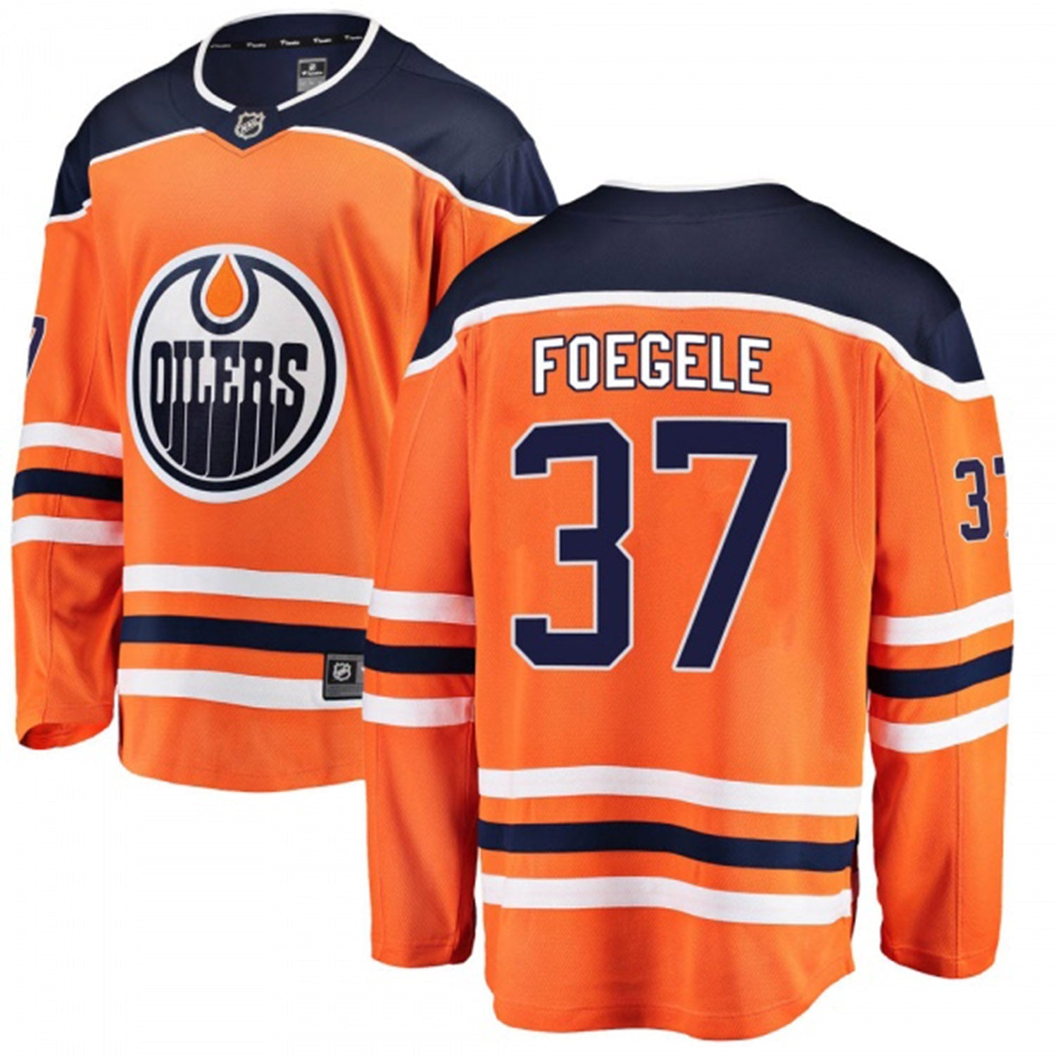 Warren Foegele Edmonton Oilers 37 Jersey