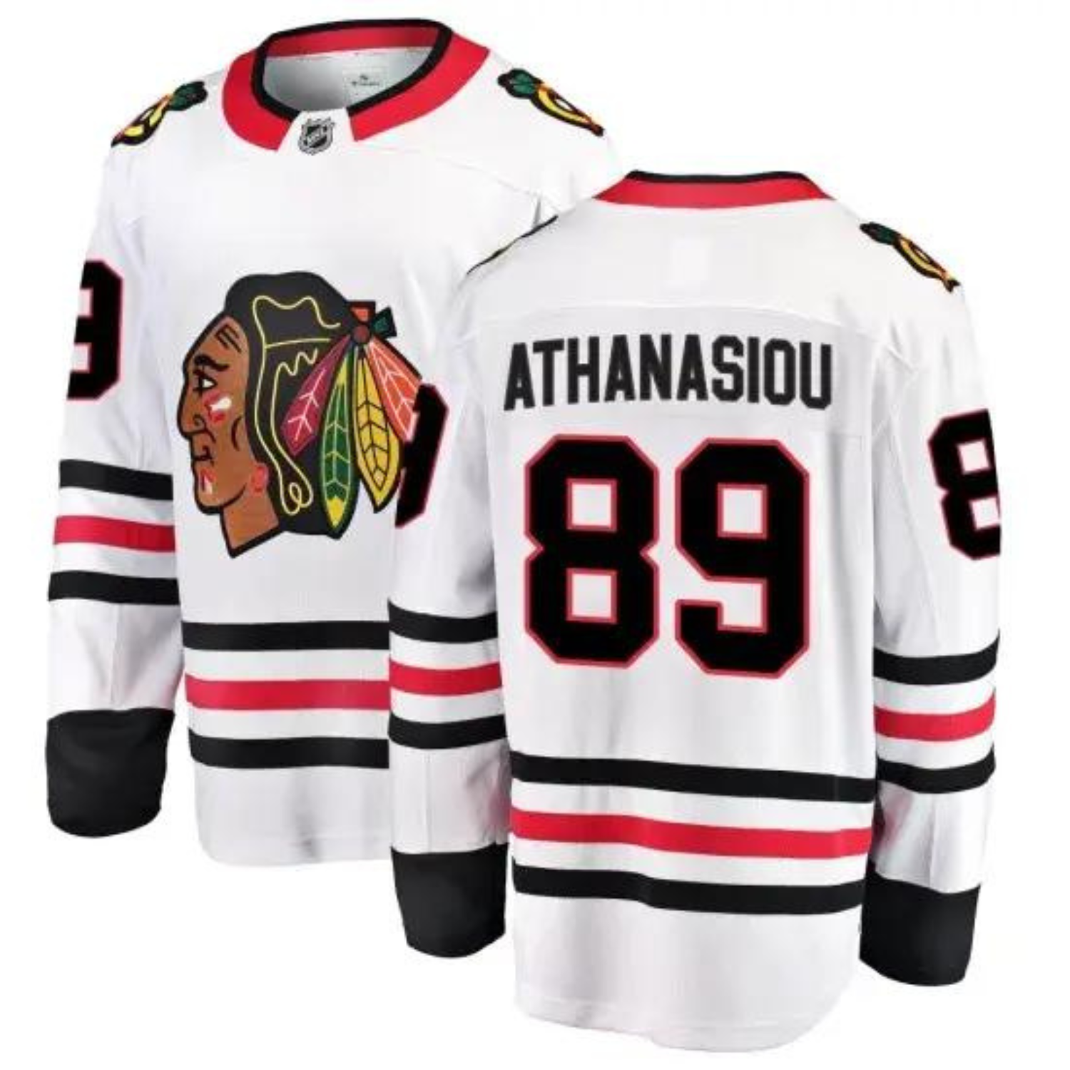 Andreas Athanasiou Chicago Blackhawks 89 Jersey