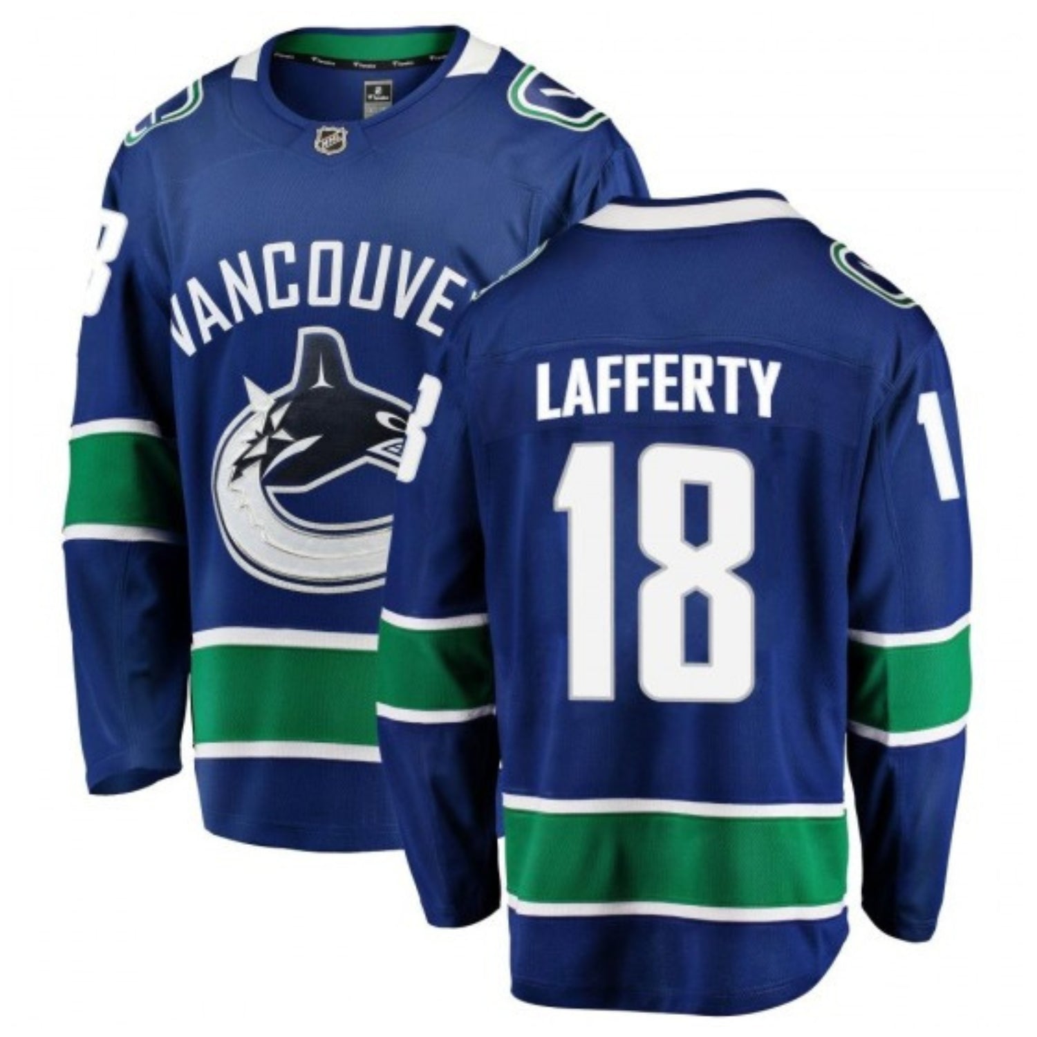 Sam Lafferty Vancouver Canucks 18 Jersey
