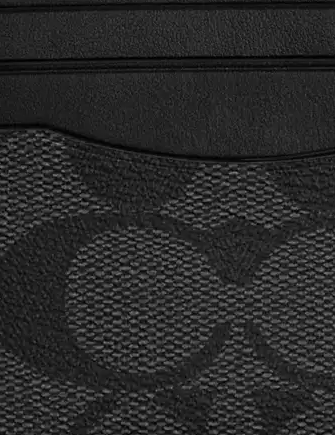 Coach Slim Id Card Case In Signature Canvas