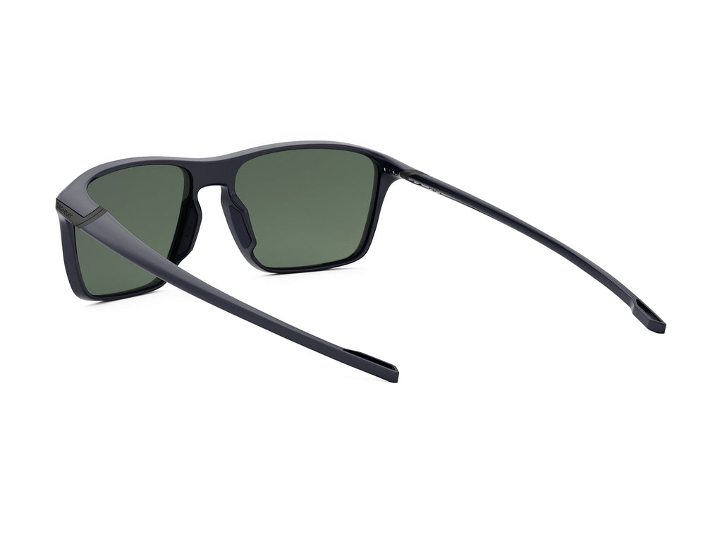 Blue Rectangular Injected Sunglasses