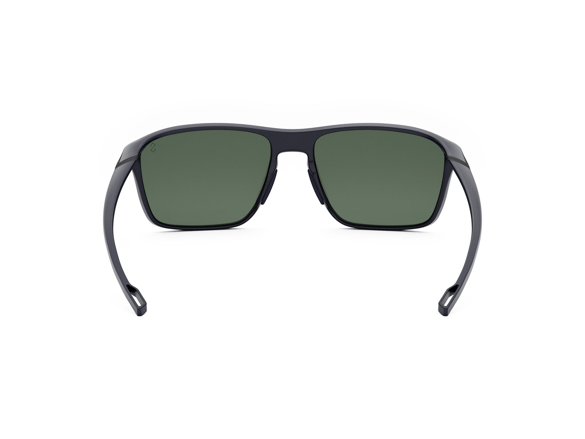 Blue Rectangular Injected Sunglasses