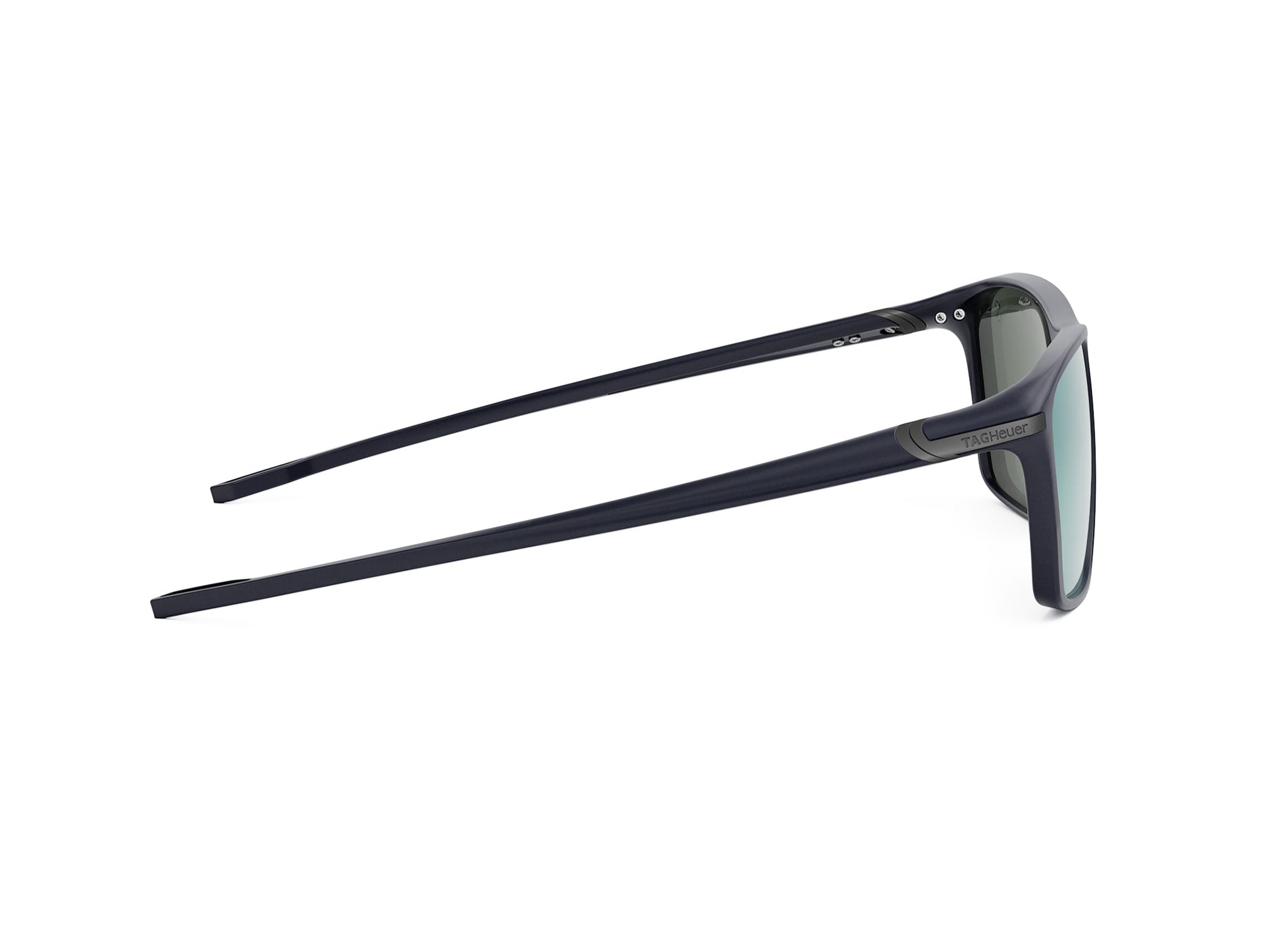 Blue Rectangular Injected Sunglasses