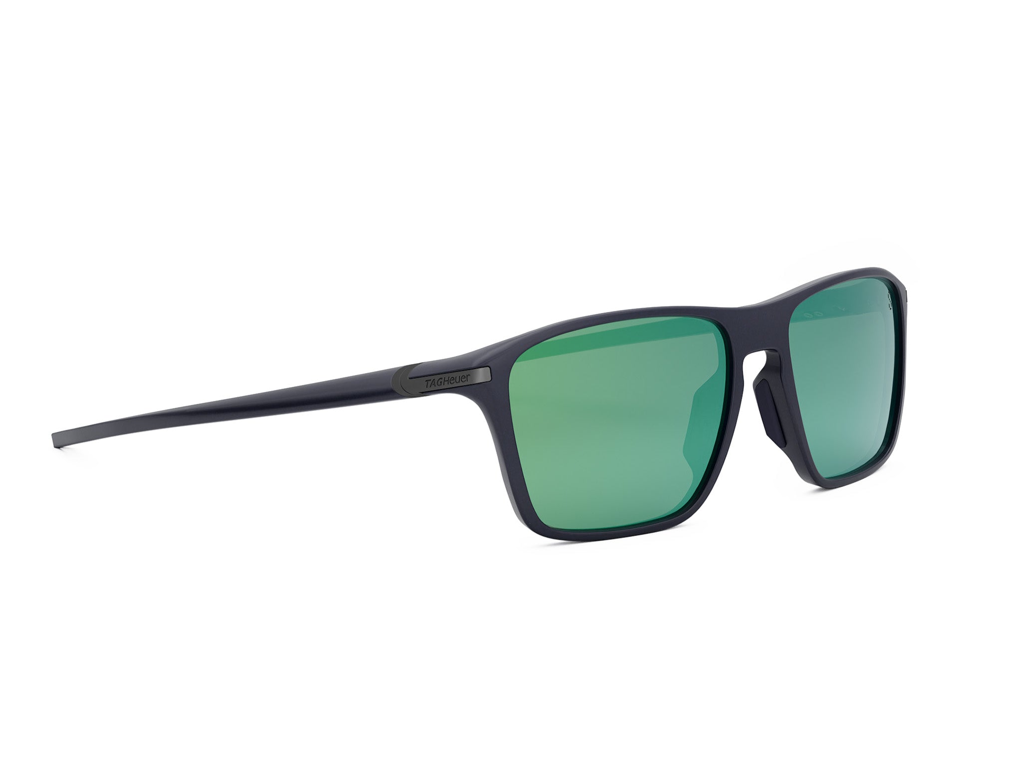 Blue Rectangular Injected Sunglasses