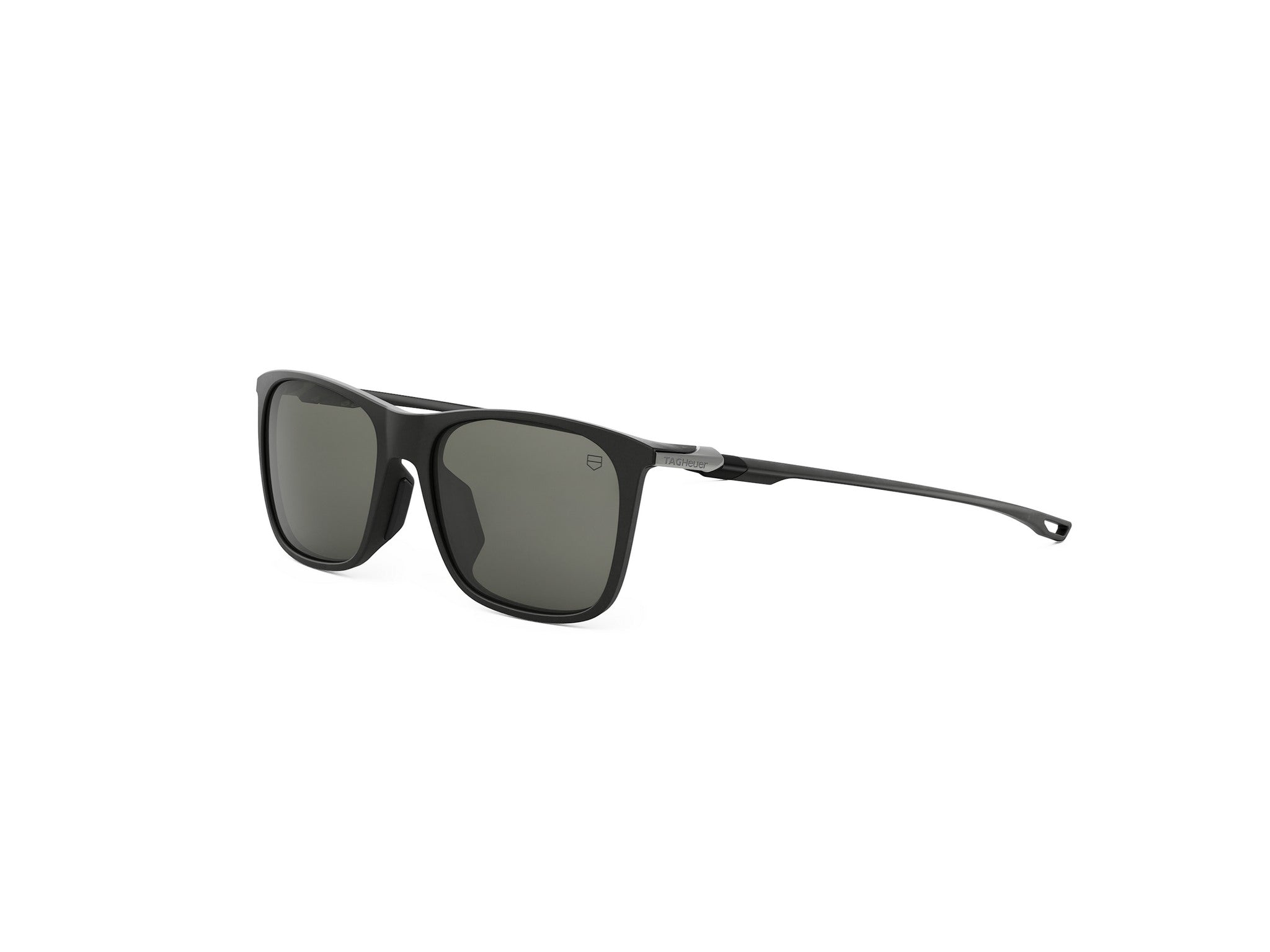 Ultramatte Black Rectangular Injected Sunglasses