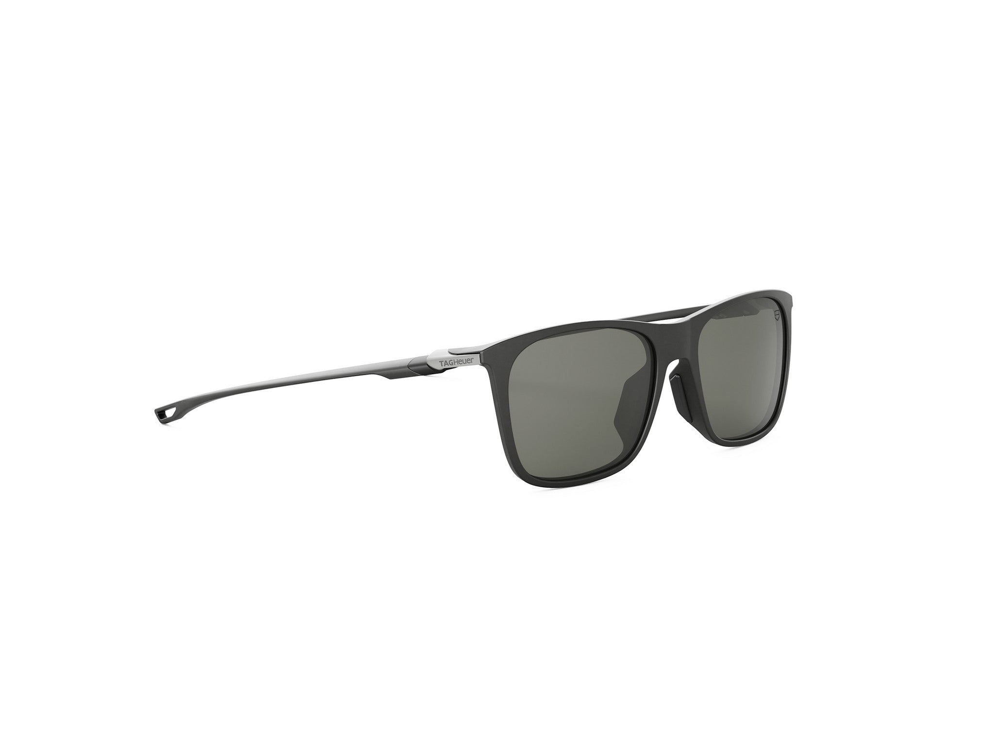 Ultramatte Black Rectangular Injected Sunglasses