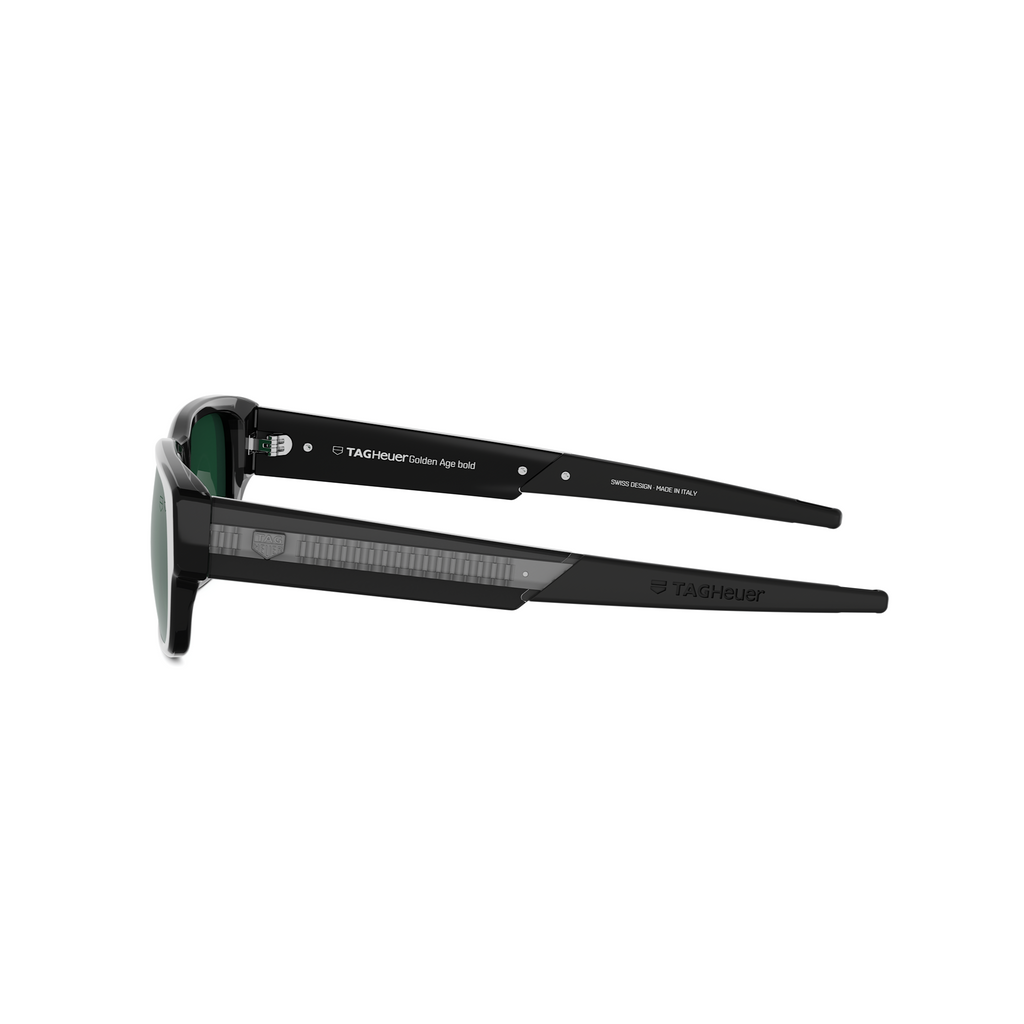 Black Rectangular Acetate Sunglasses