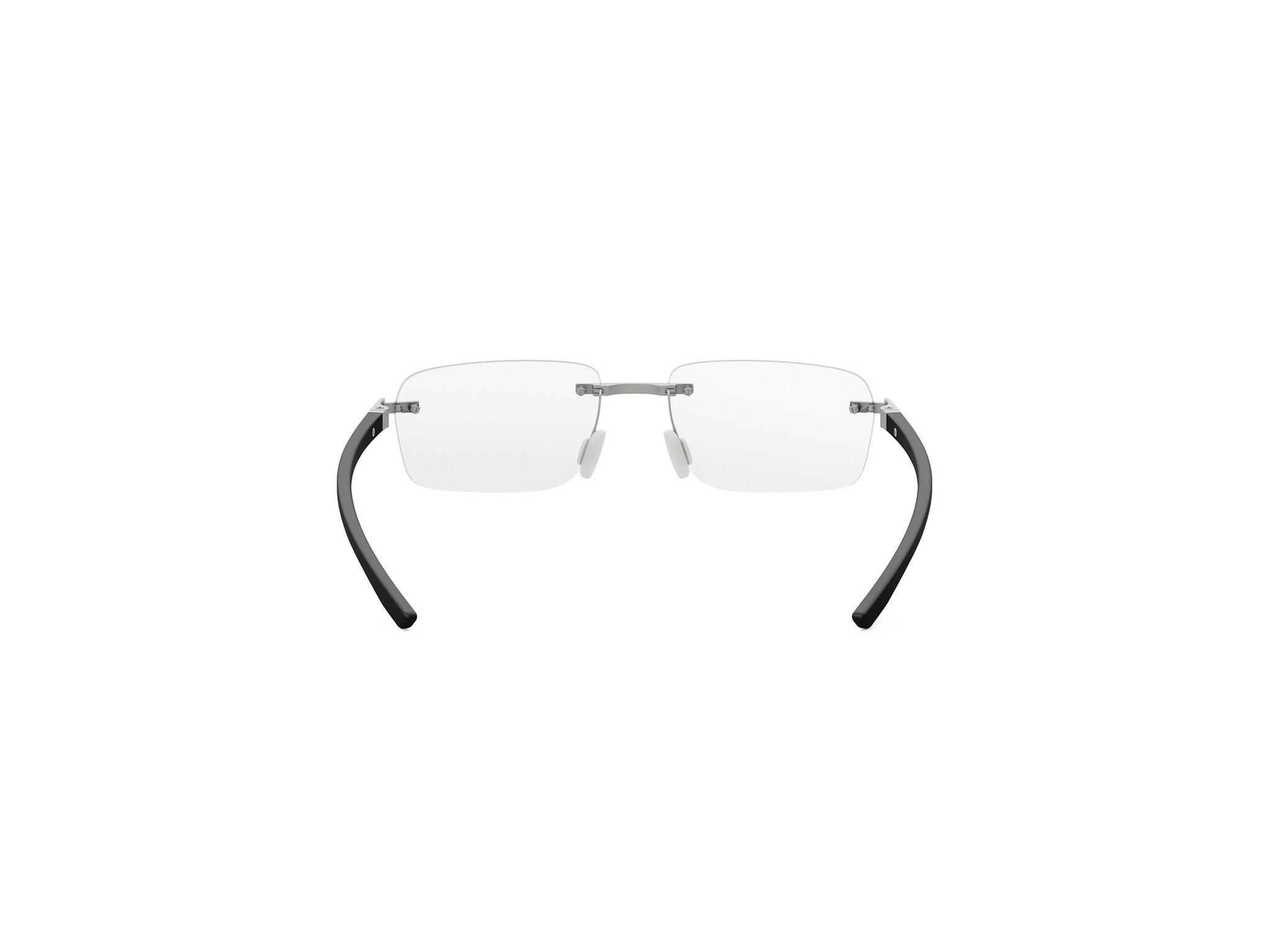 Matte Rectangular Metal Eyeglasses