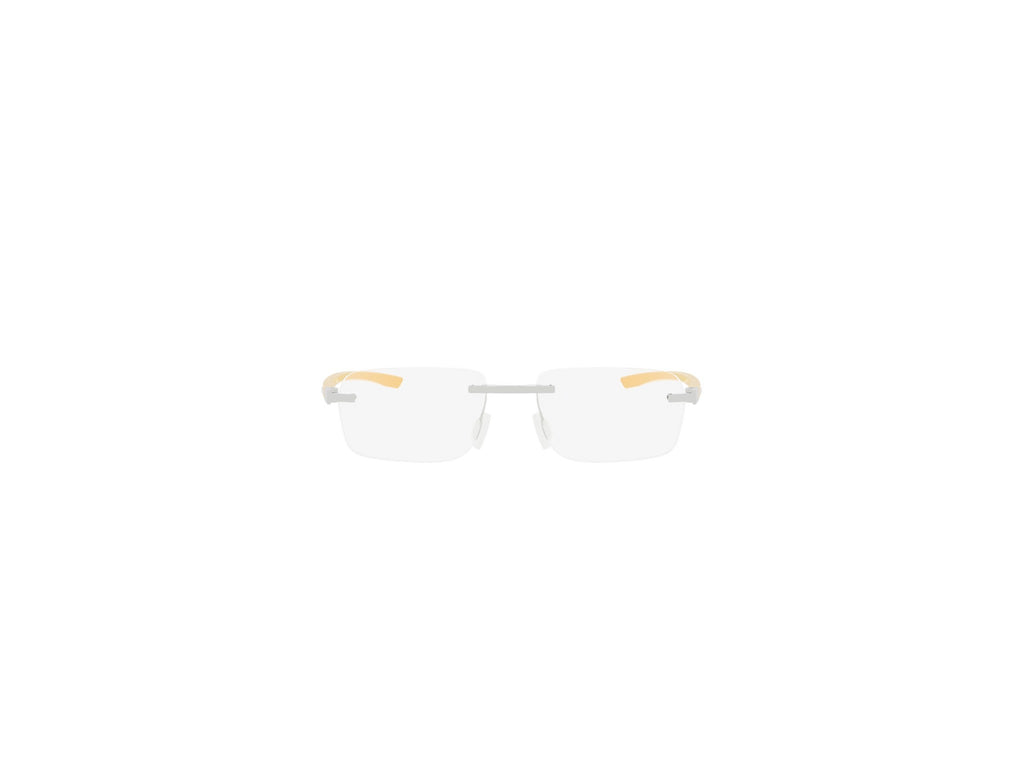 Matte Rectangular Metal Eyeglasses